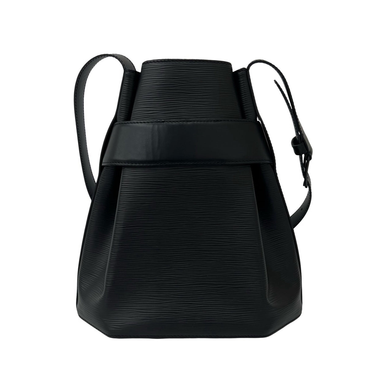 Louis Vuitton Black Leather Crossbody Bag Shoulder Bag (Pre-Owned)