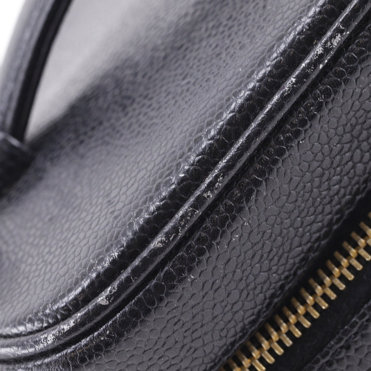 Chanel Black Grained Calfskin Vanity Bag (Pre-Owned)