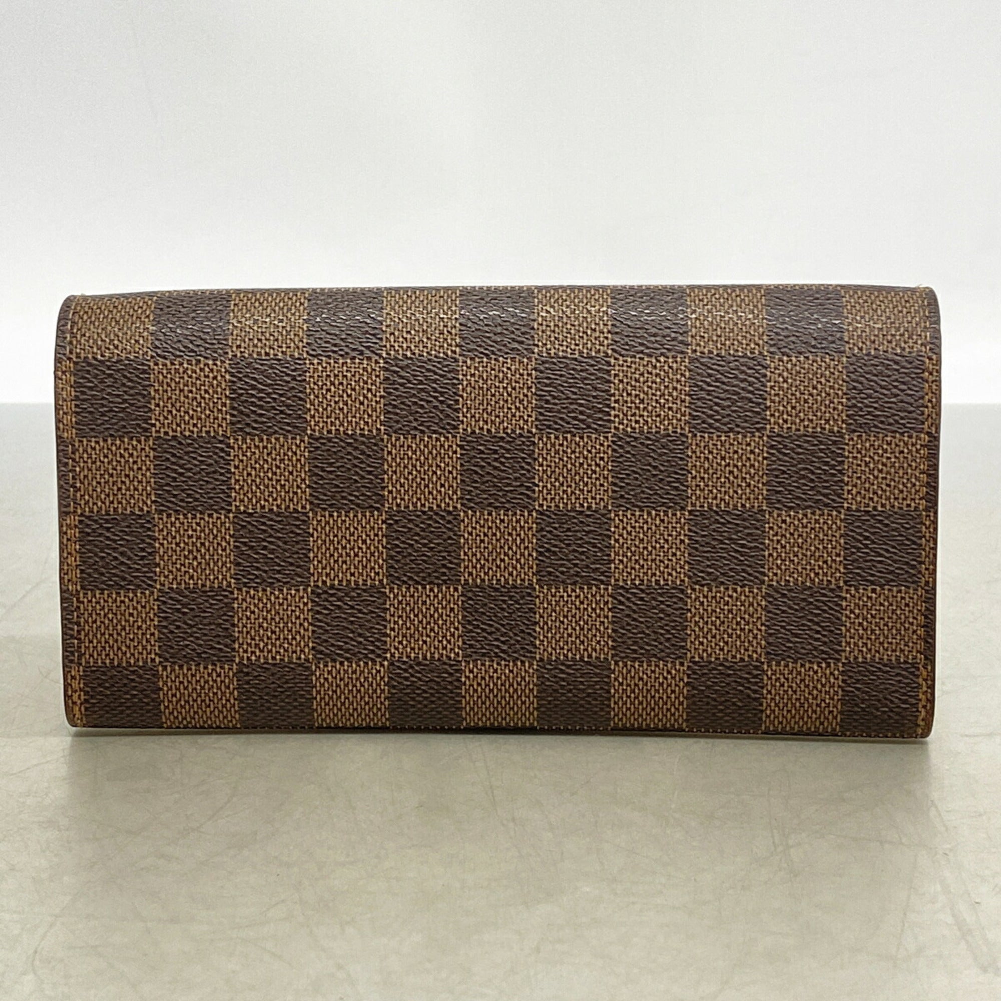 Louis Vuitton Ebene Rouge Long Wallet (Bi-Fold) (Pre-Owned)
