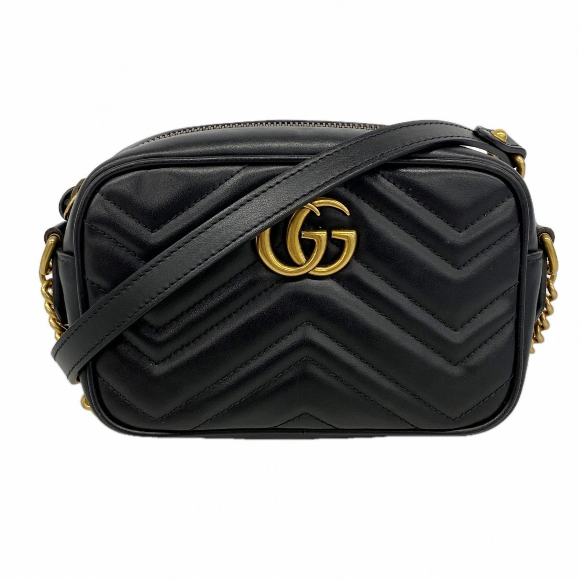 Gucci Black Leather Shoulder Bag (Pre-Owned)
