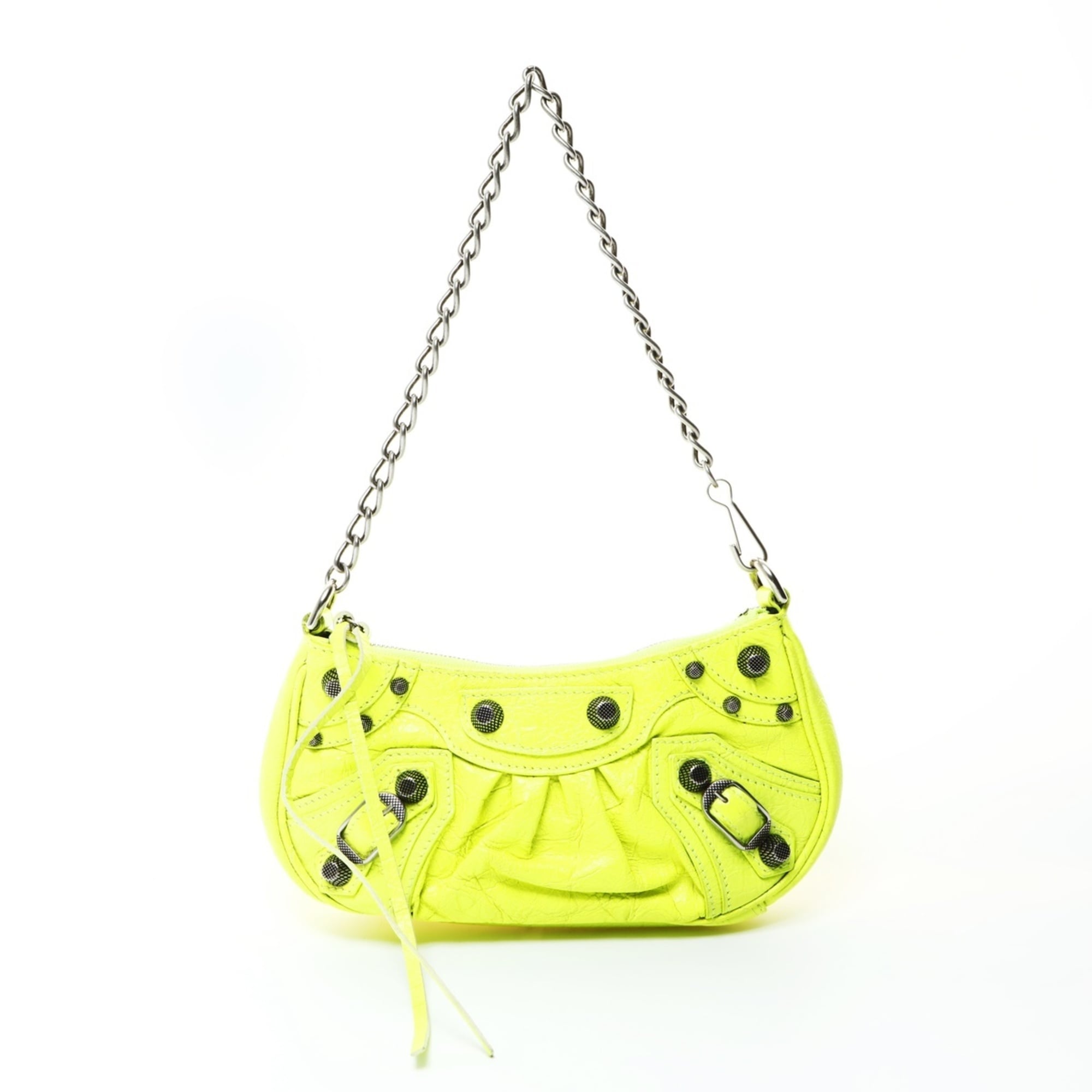 Balenciaga Giant Yellow Leather Shoulder Bag (Pre-Owned)