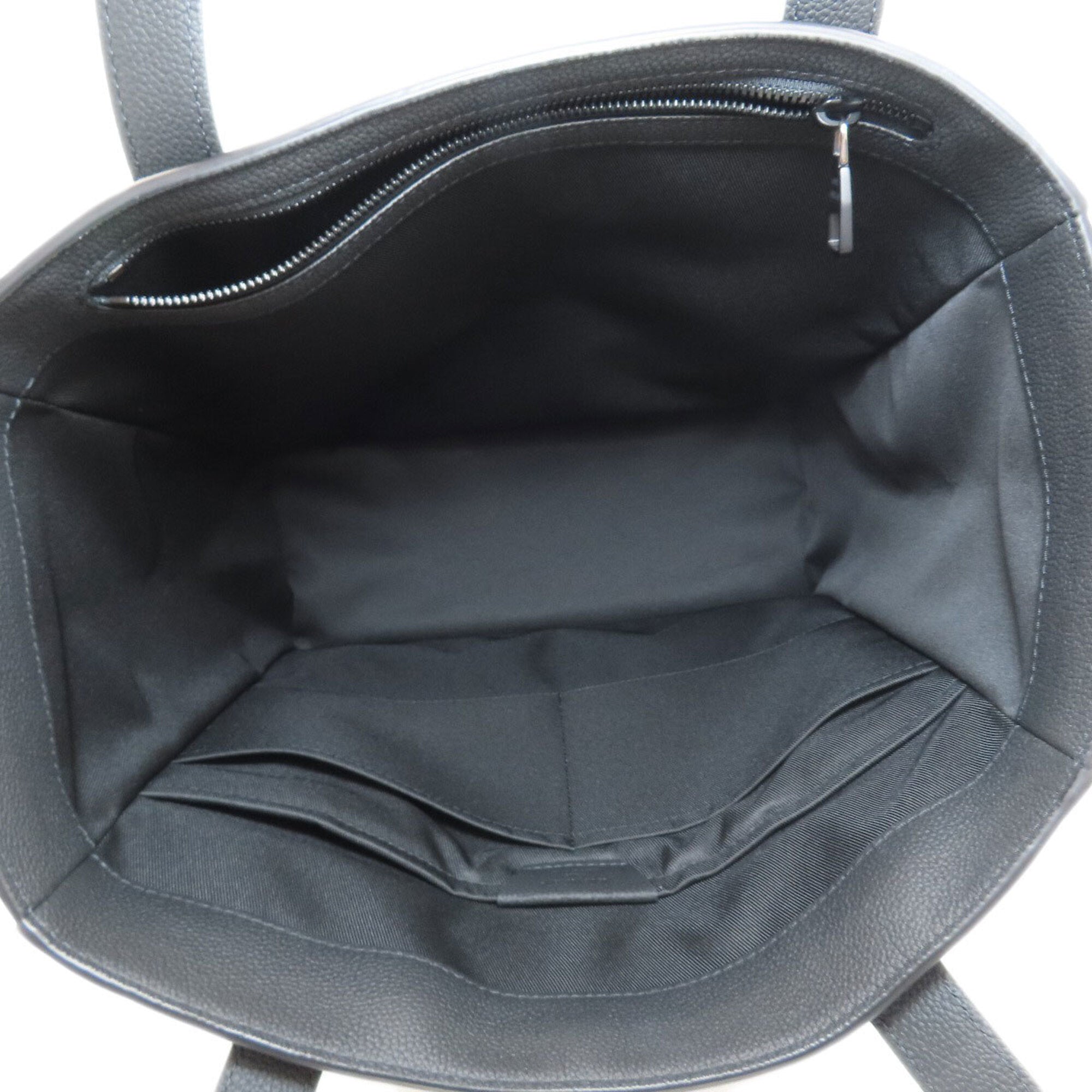 Louis Vuitton Black Leather Tote Bag (Pre-Owned)