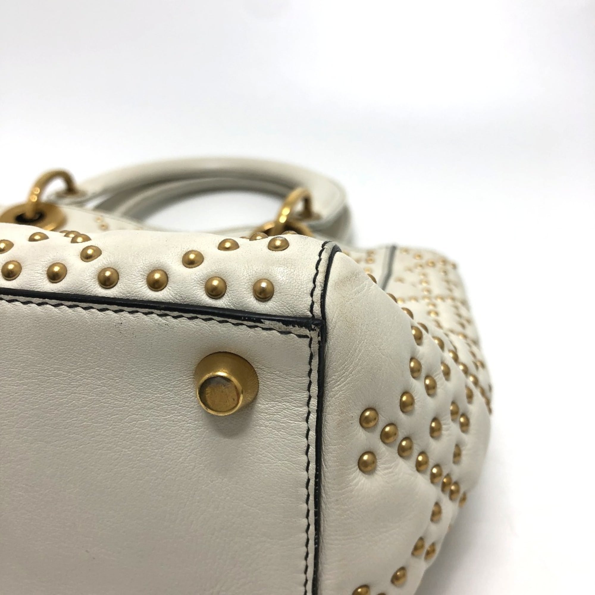 Christian Dior White Leather Handbag (Pre-Owned)
