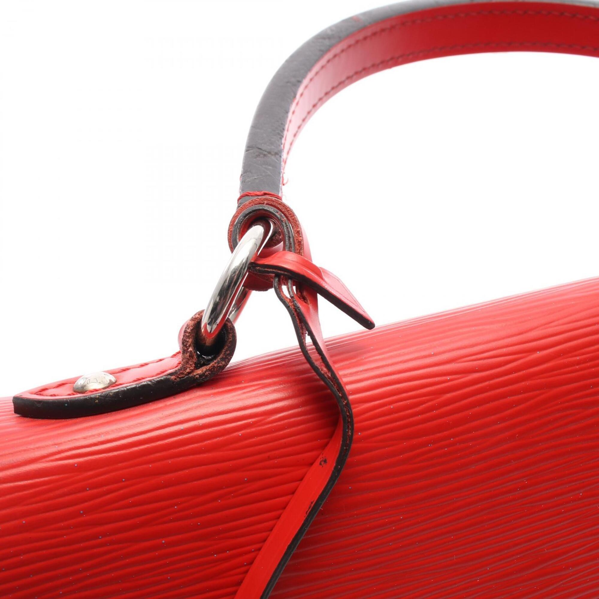 Louis Vuitton Red Color Leather Handbag (Pre-Owned)