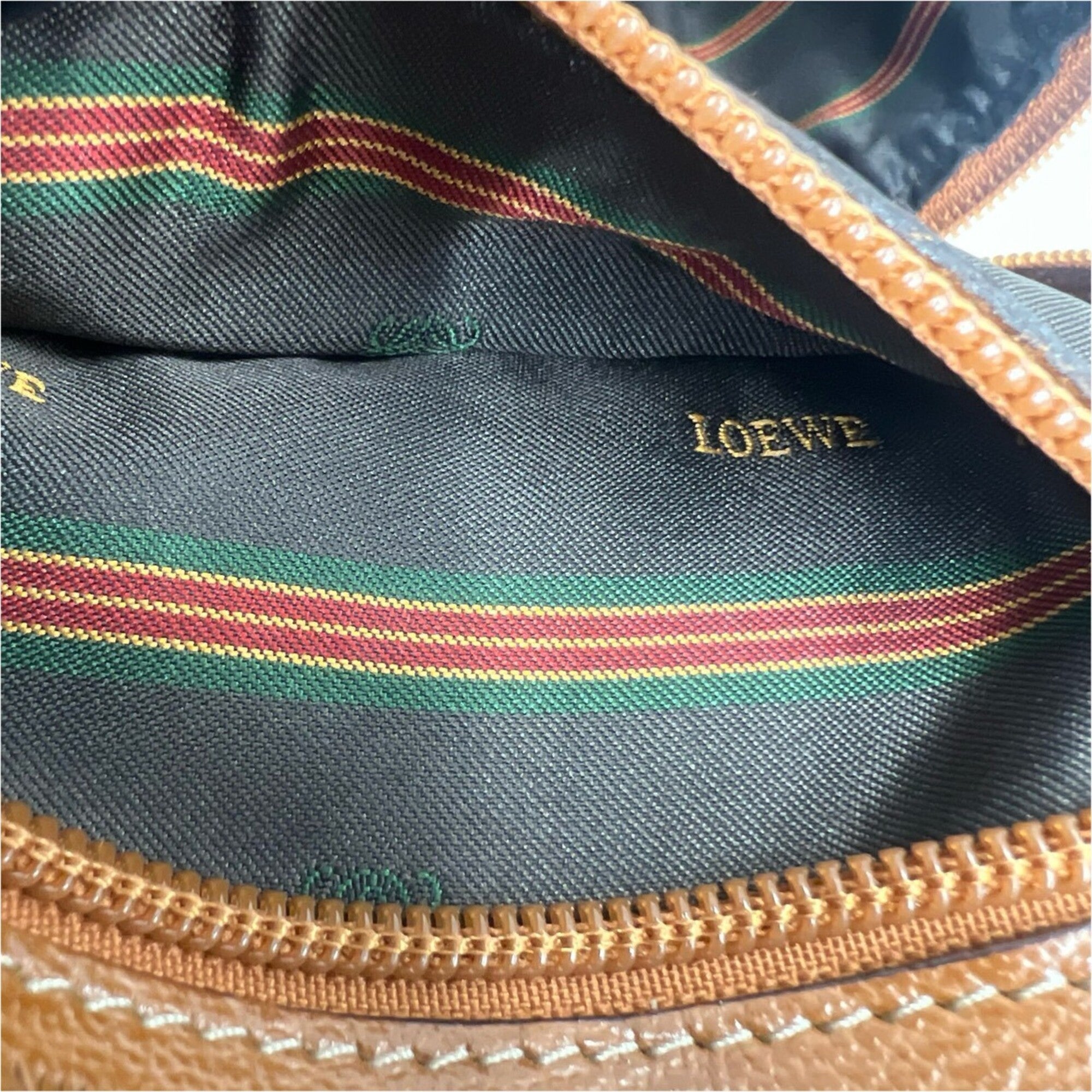 Loewe Brown Leather Handbag Shoulder Bag (Pre-Owned)