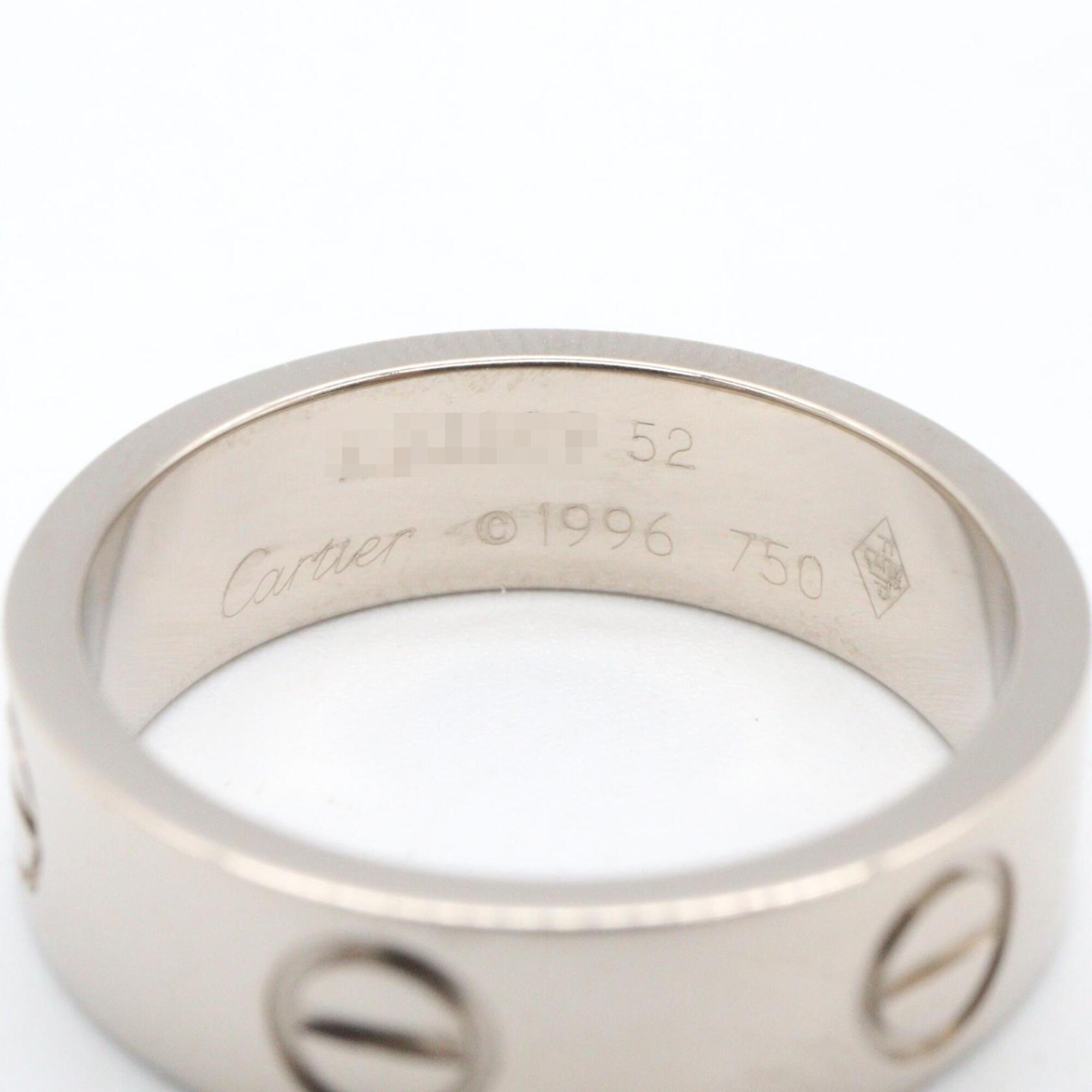 Cartier Silver White Gold (18K) Band Ring (Pre-Owned)