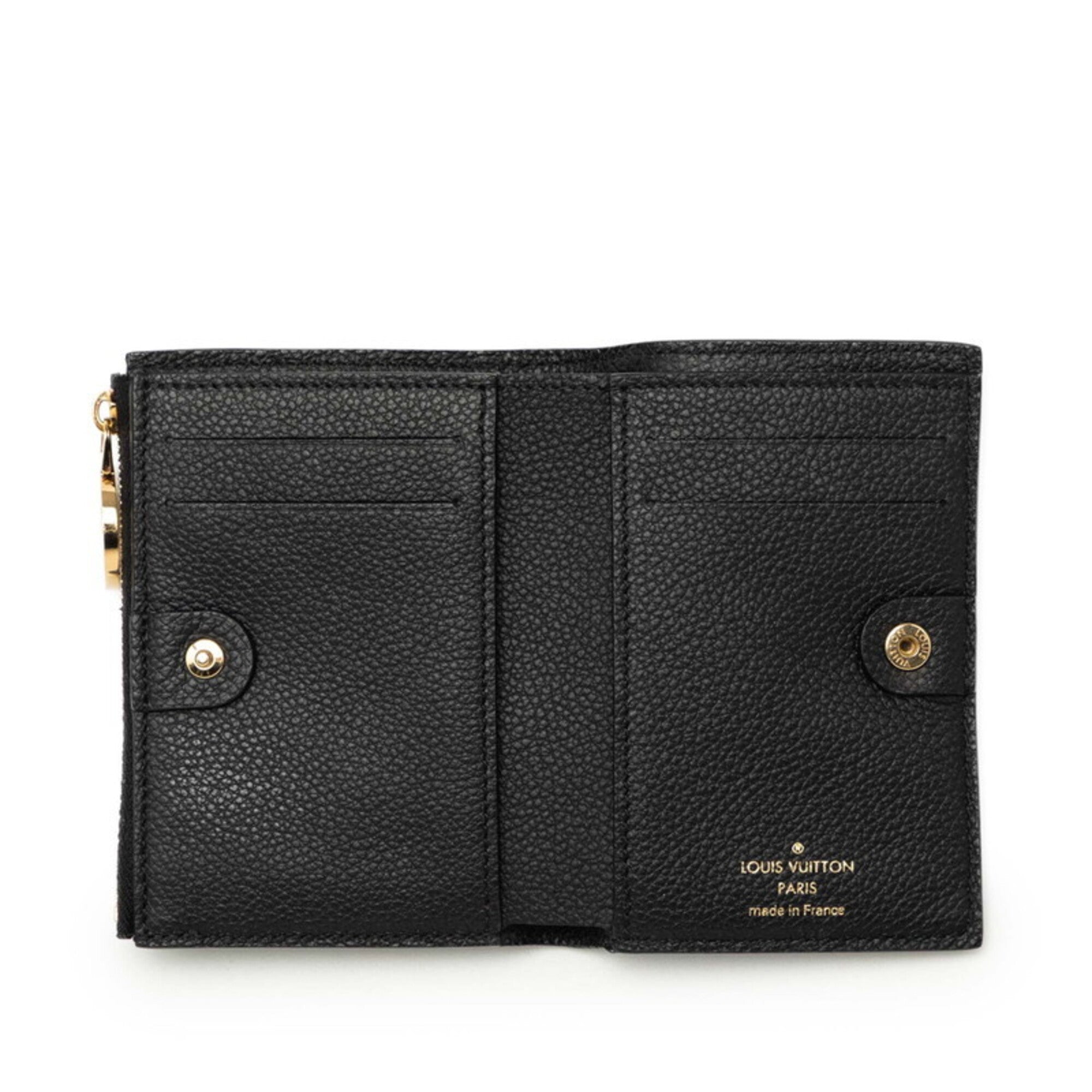Louis Vuitton Black Noir Leather Wallet (Bi-Fold) (Pre-Owned)