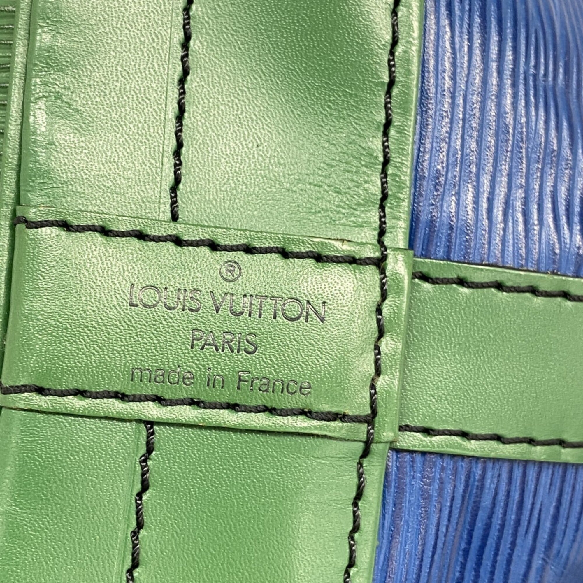 Louis Vuitton Borneo Green Toledo Blue Shoulder Bag (Pre-Owned)