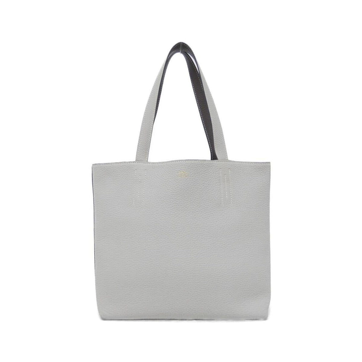 Hermes Gray Taurillon Clemence Leather Handbag (Pre-Owned)