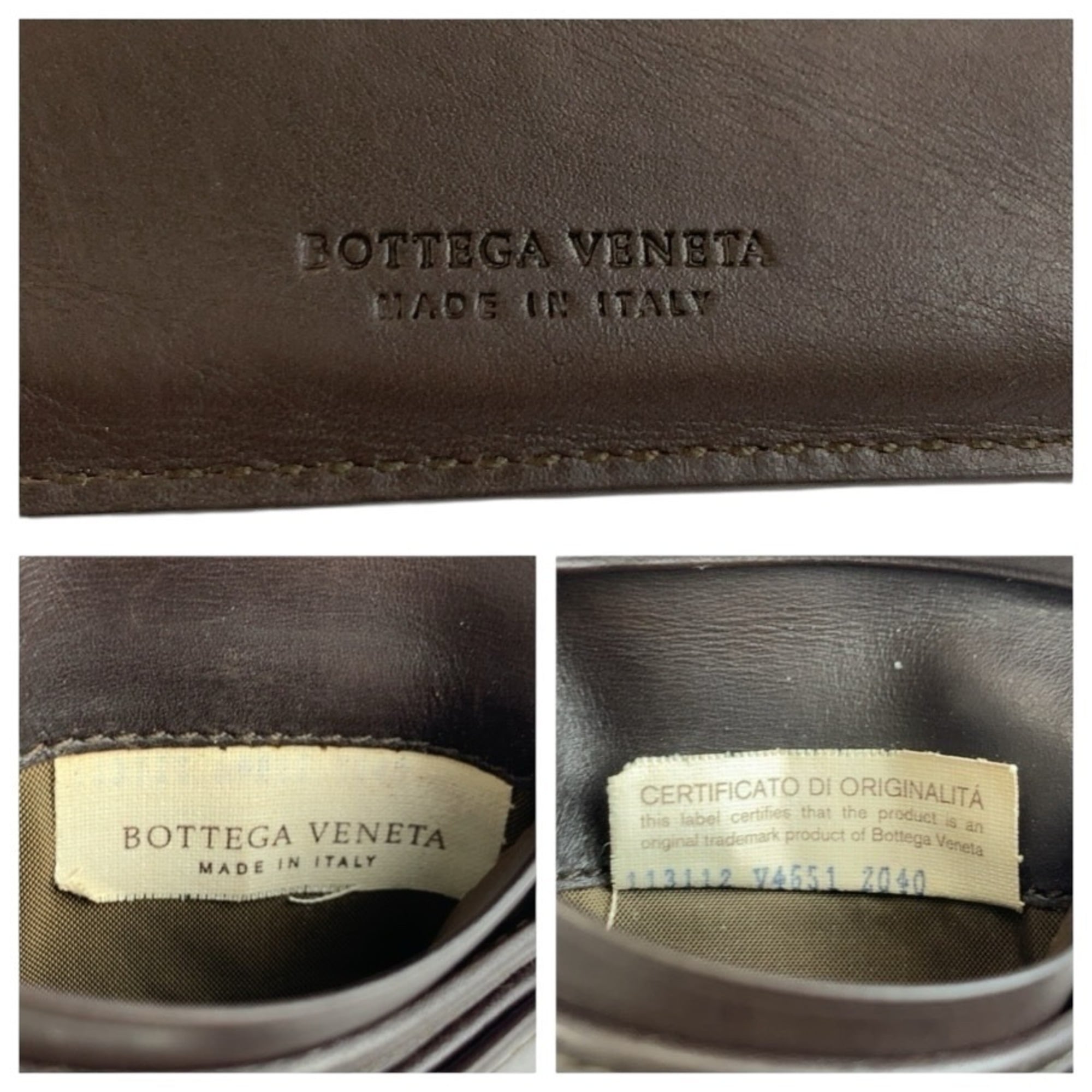 Bottega Veneta Brown Intrecciato Wallet (Bi-Fold) (Pre-Owned)