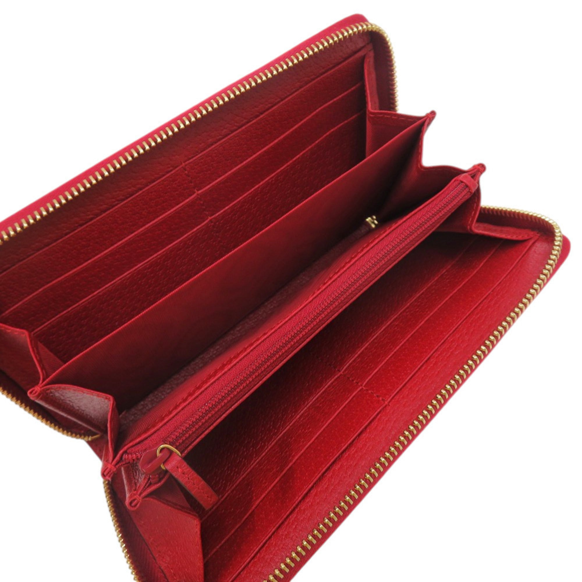 Gucci Black Blue Red Color White Canvas Coin Purse/Coin Case (Pre-Owned)