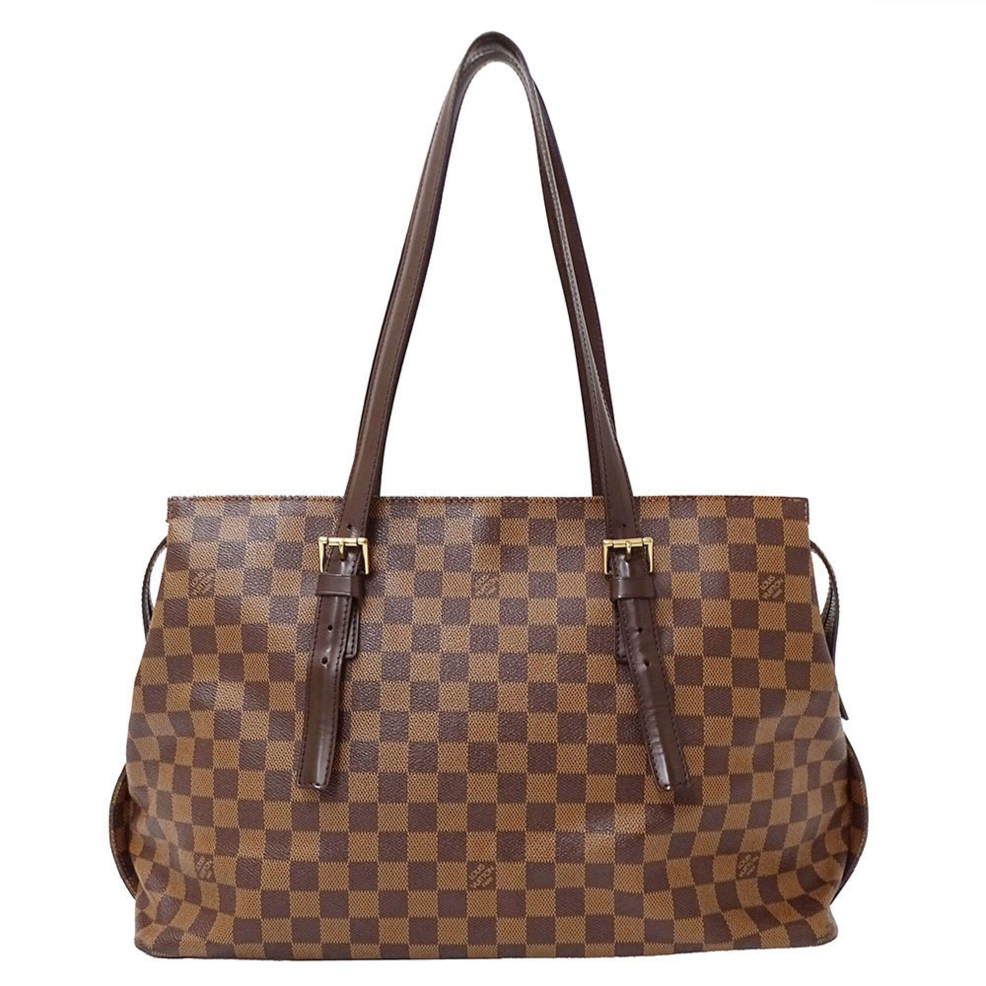 Louis Vuitton Brown Damier Canvas Handbag Tote Bag (Pre-Owned)