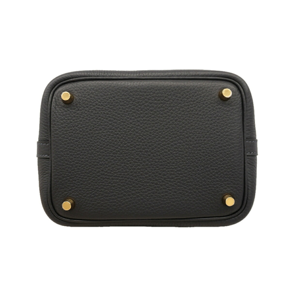 Hermes Black Taurillon Clemence Leather Handbag (Pre-Owned)