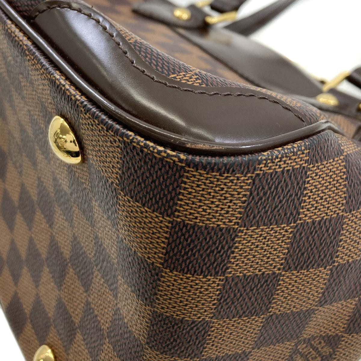 Louis Vuitton Brown Damier Canvas Handbag (Pre-Owned)