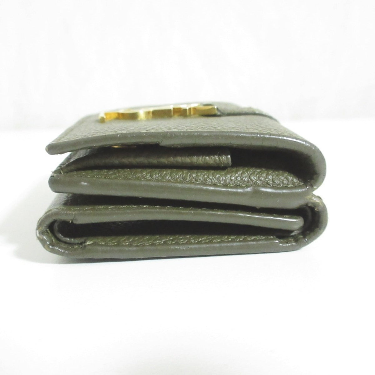 Saint Laurent Khaki Wallet (Tri-Fold) (Pre-Owned)