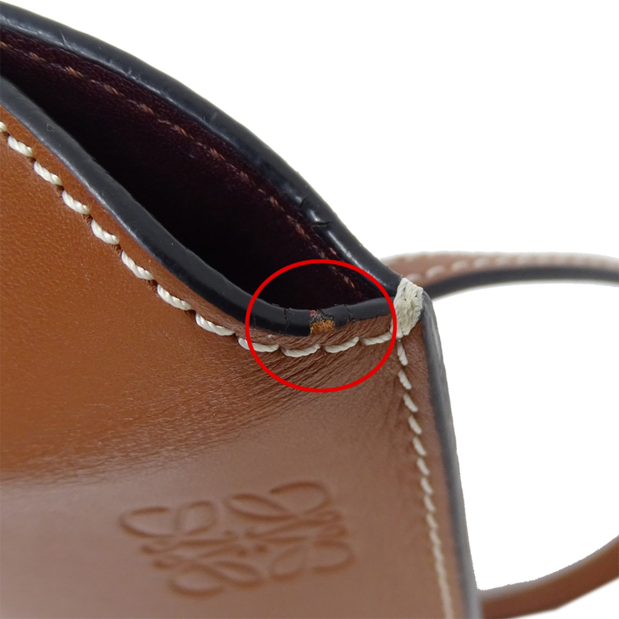Loewe Brown Leather Handbag Shoulder Bag (Pre-Owned)