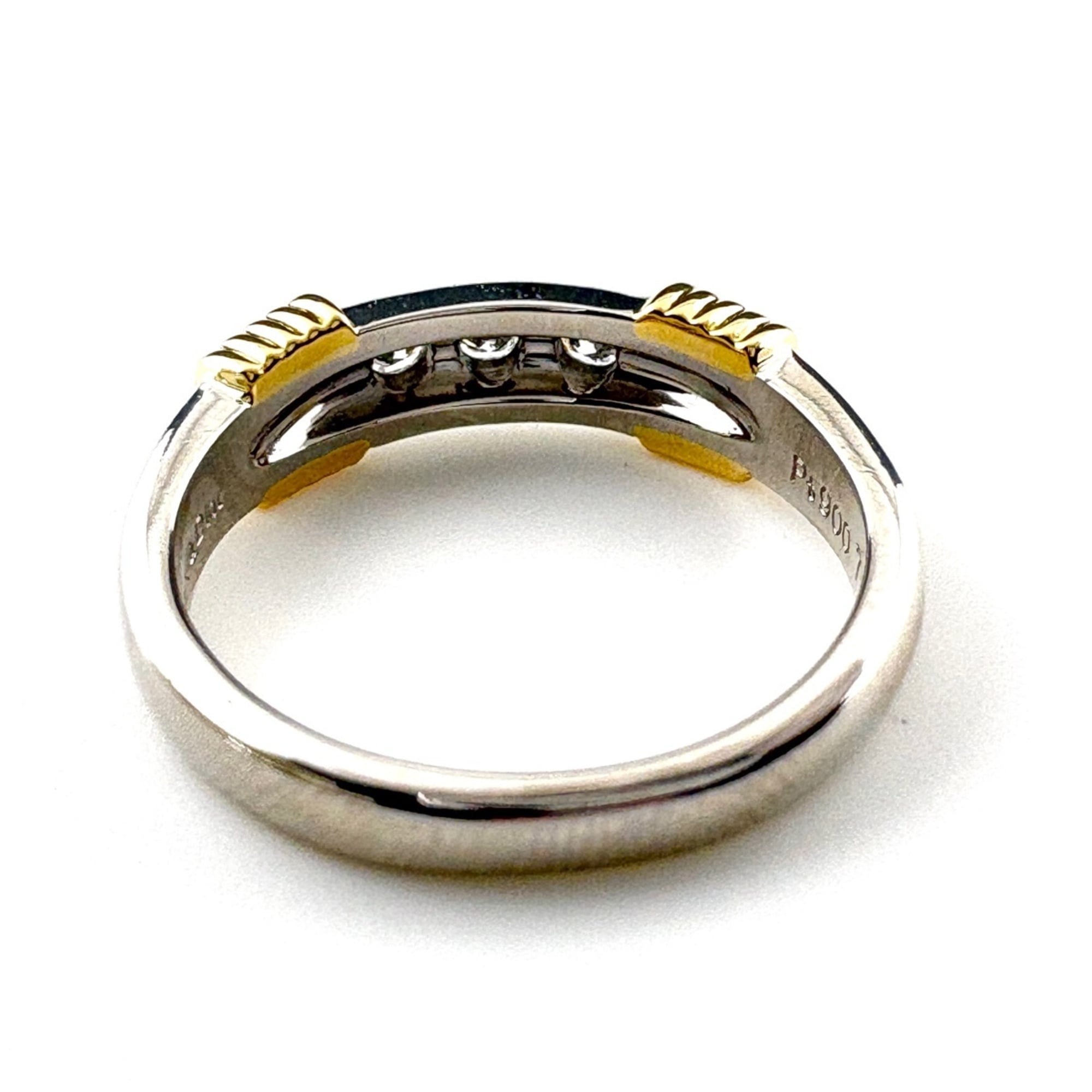 Christian Dior Platinum 900 Yellow Gold Band Ring (Pre-Owned)