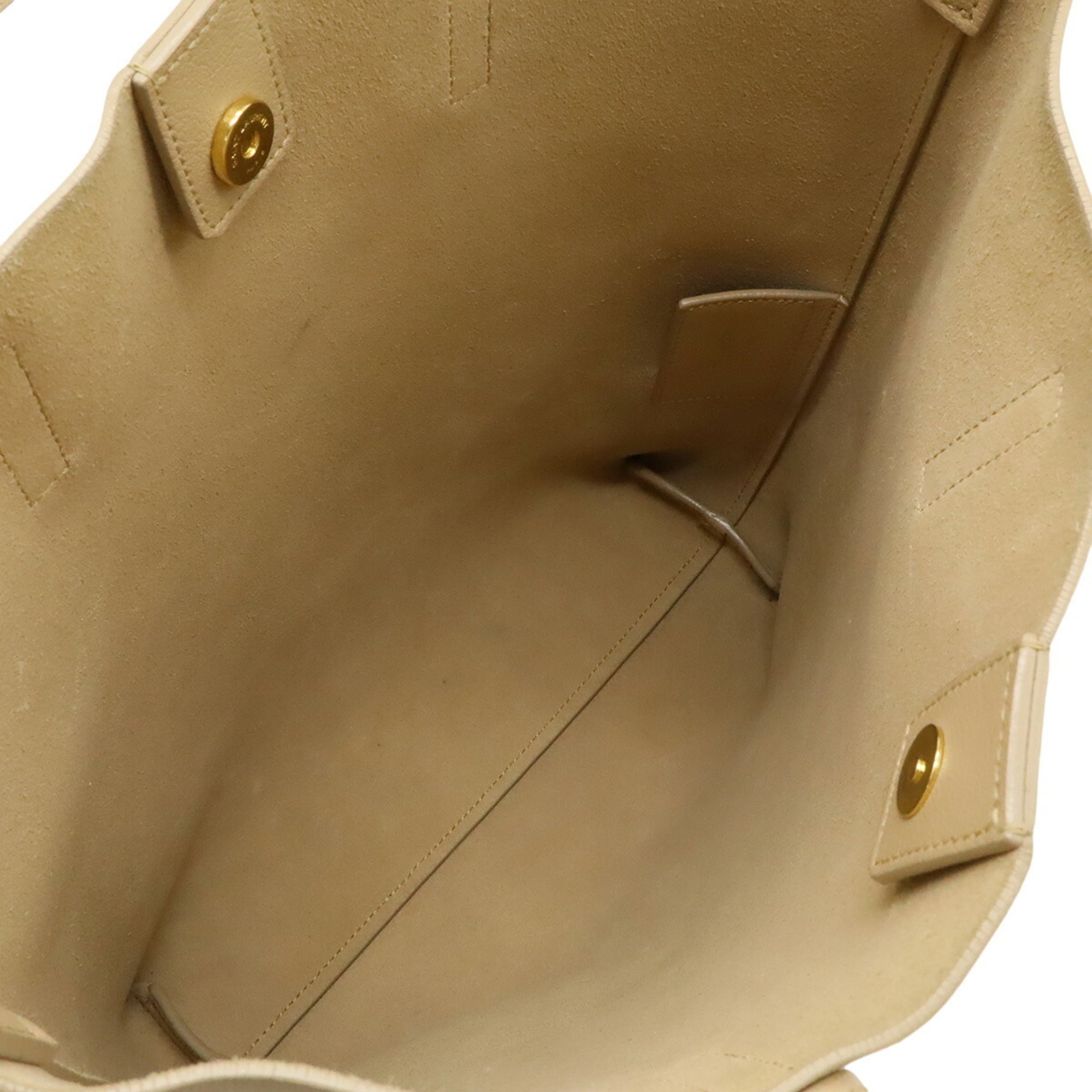 Yves Saint Laurent Beige Leather Tote Bag (Pre-Owned)