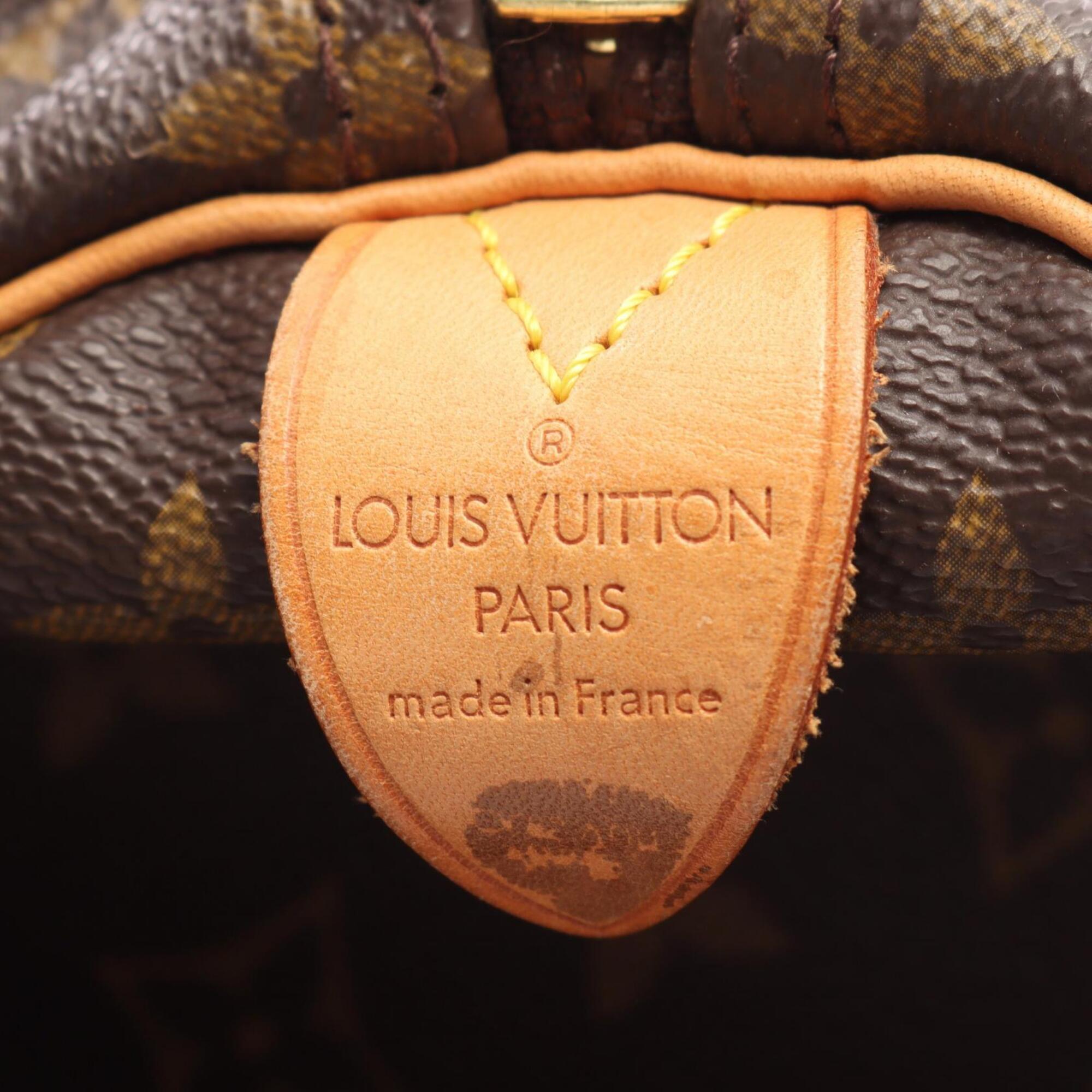 Louis Vuitton Brown Pvc Leather Boston Bag Handbag (Pre-Owned)