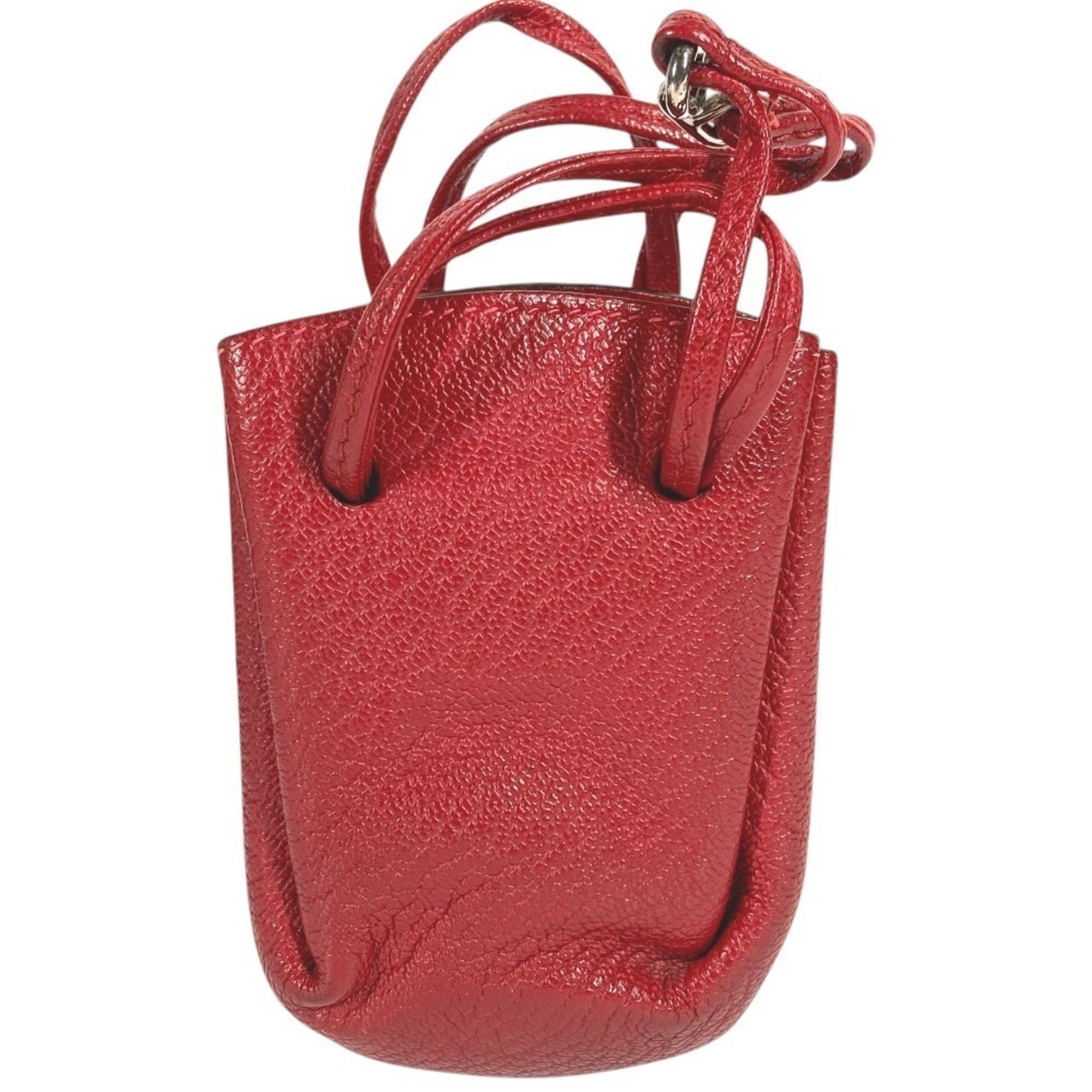 Hermes Vespa Red Color Leather Pouch (Pre-Owned)