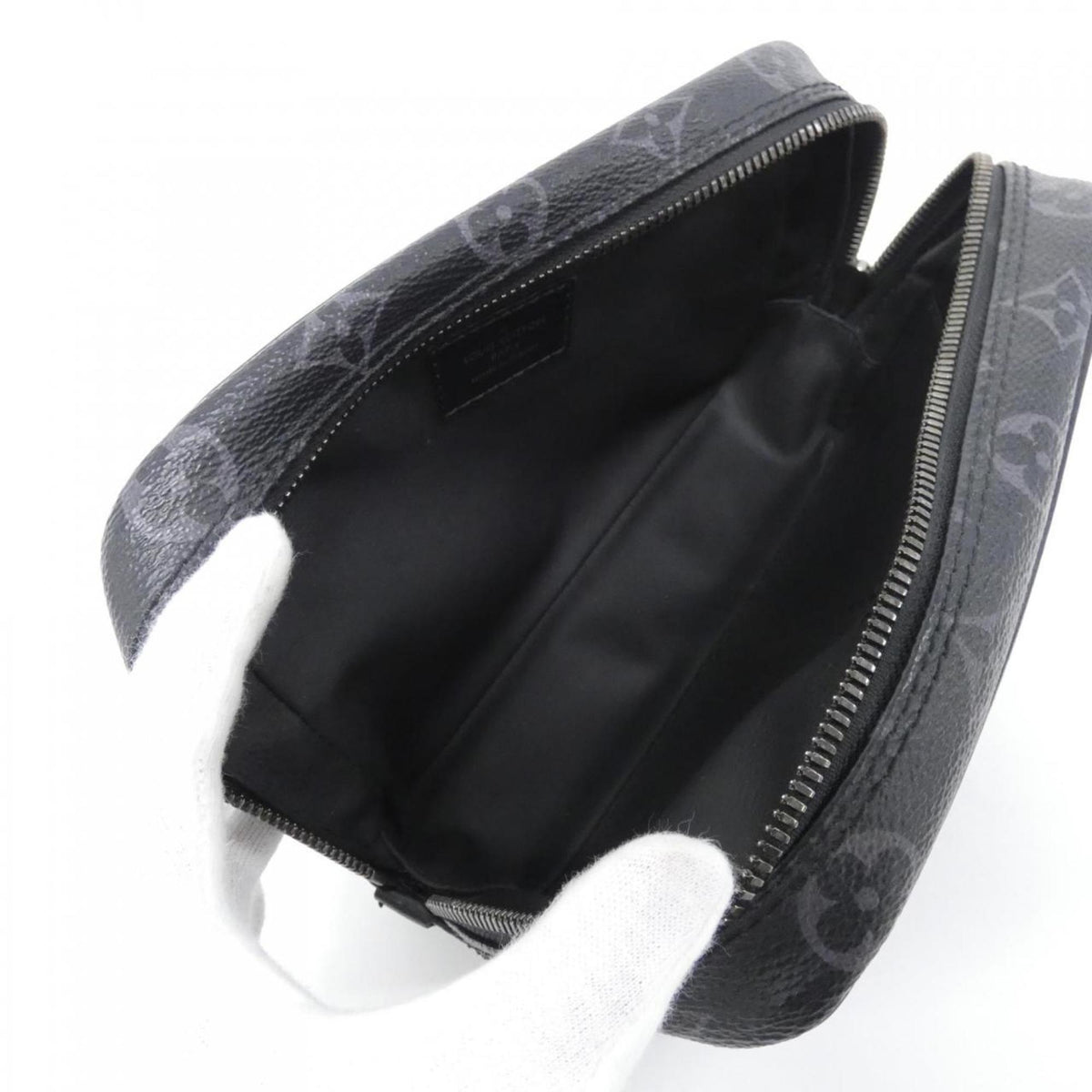 Louis Vuitton Black Coated Canvas Pouch (Pre-Owned)
