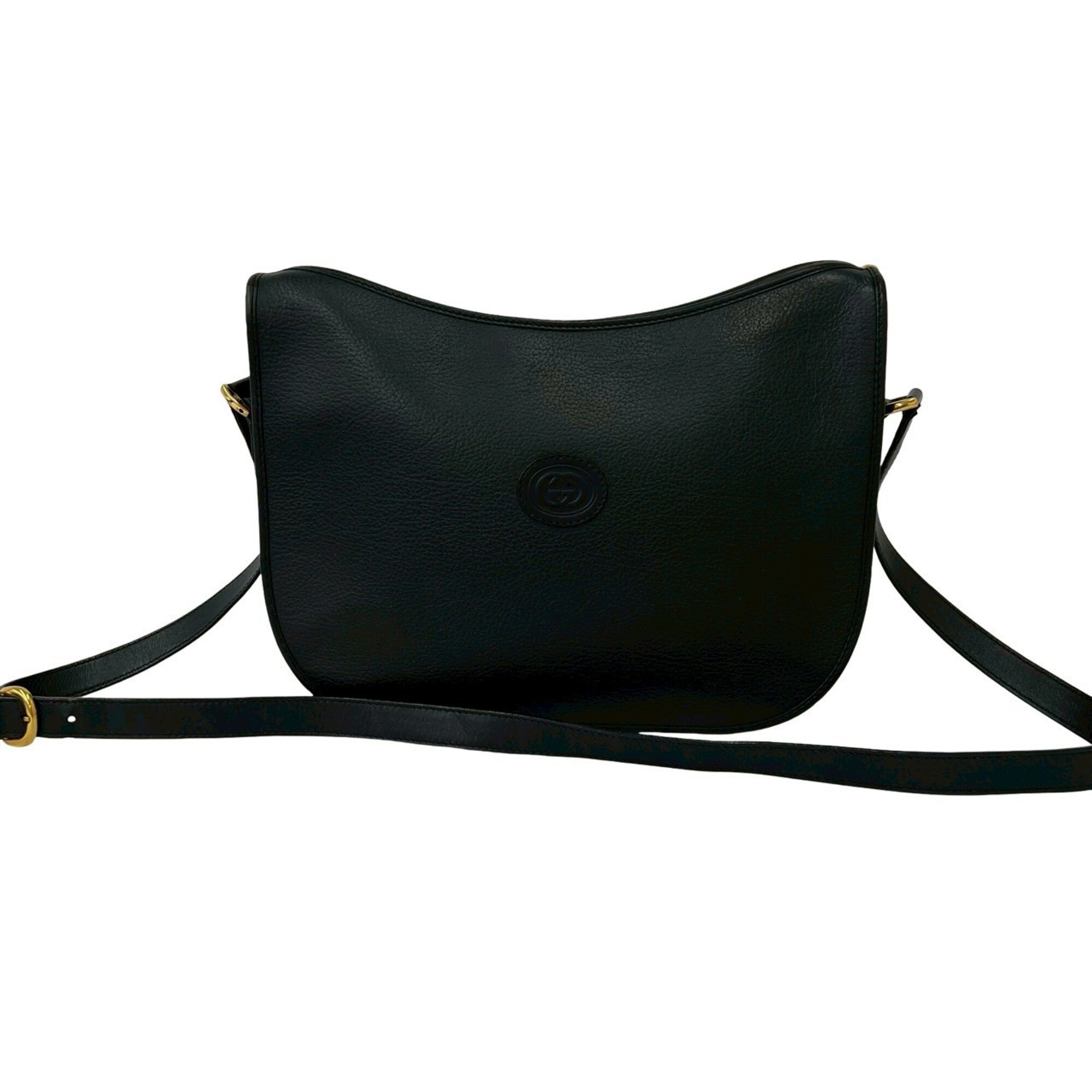 Gucci Black Leather Pochette Shoulder Bag (Pre-Owned)