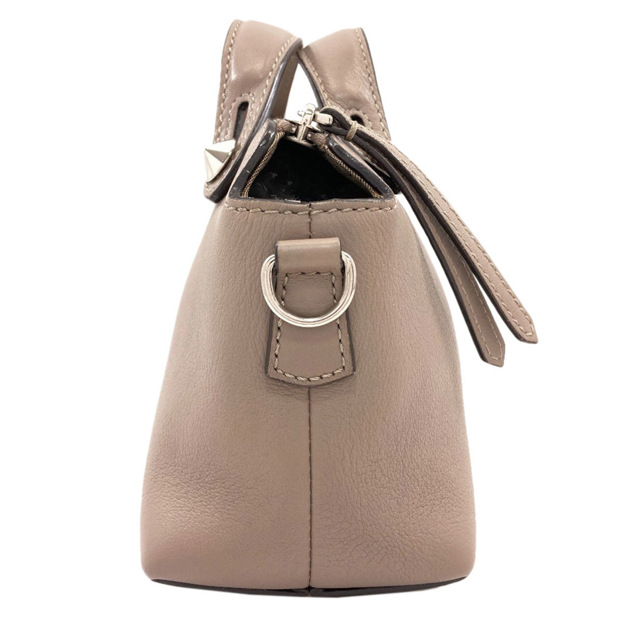 Fendi Grayish Leather Handbag (Pre-Owned)