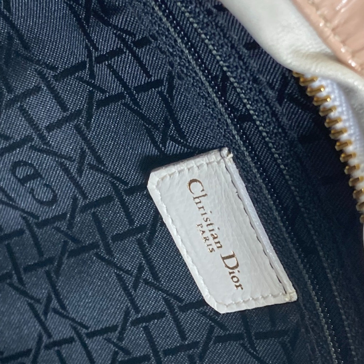 Christian Dior Beige Leather Handbag (Pre-Owned)