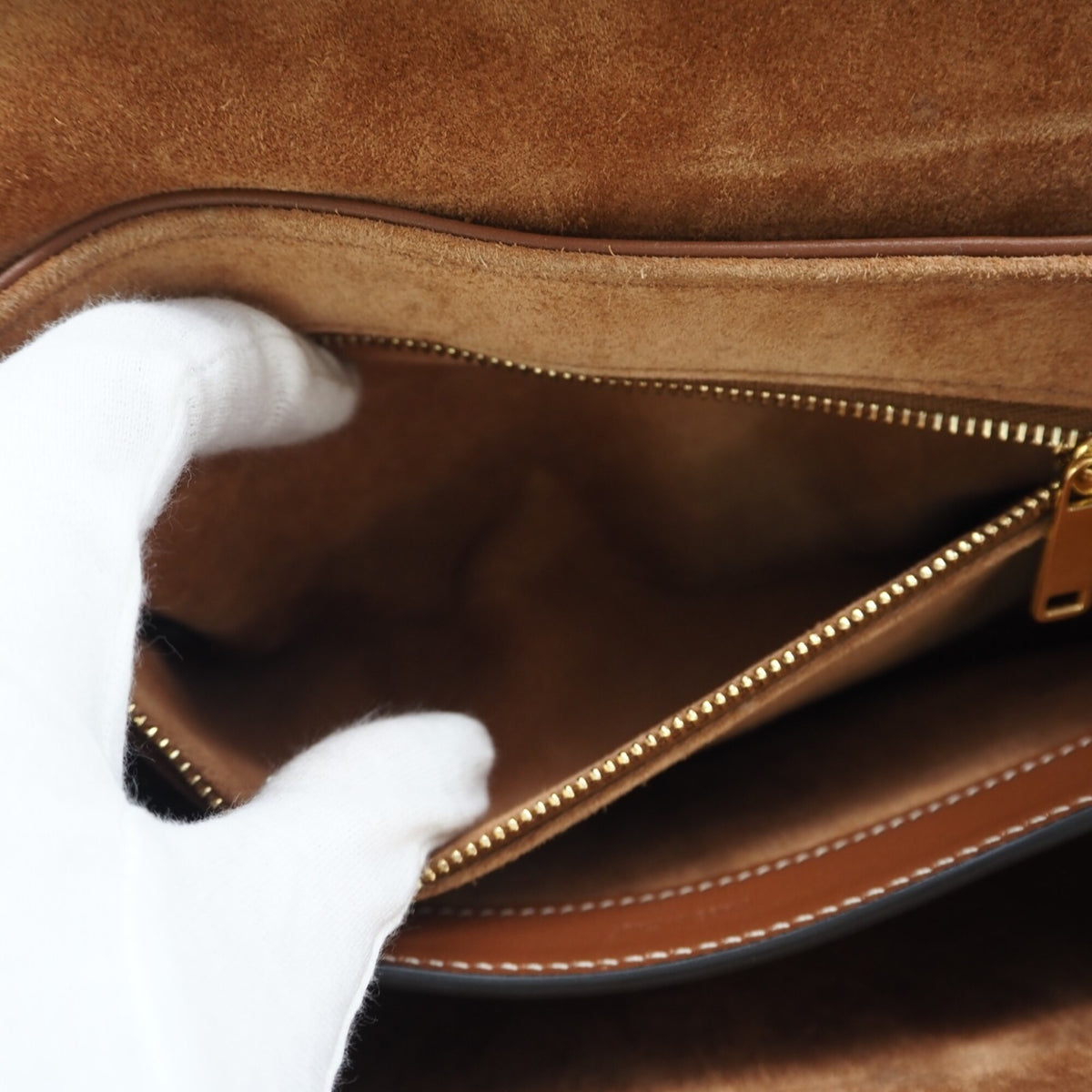 Celine Brown Leather Shoulder Bag (Pre-Owned)