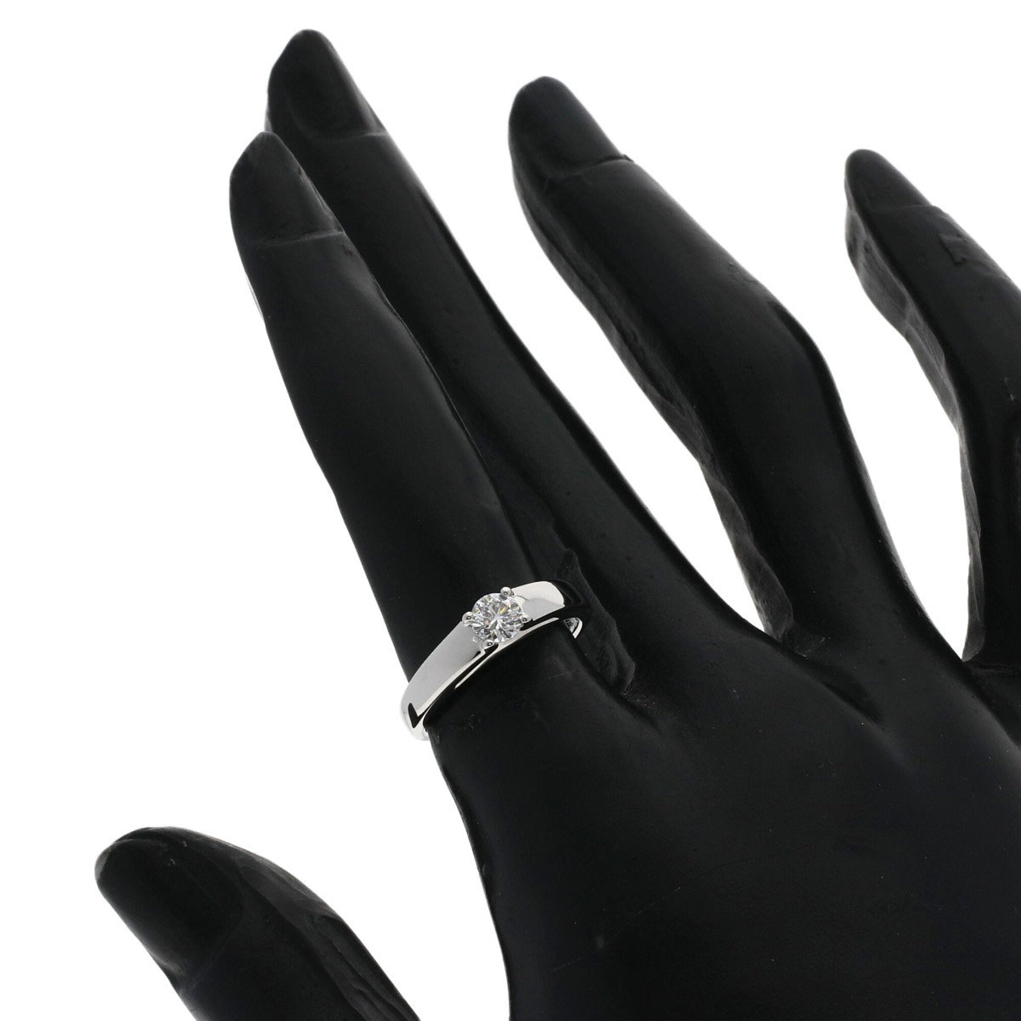 Bvlgari Silver Platinum 950 Band Ring (Pre-Owned)