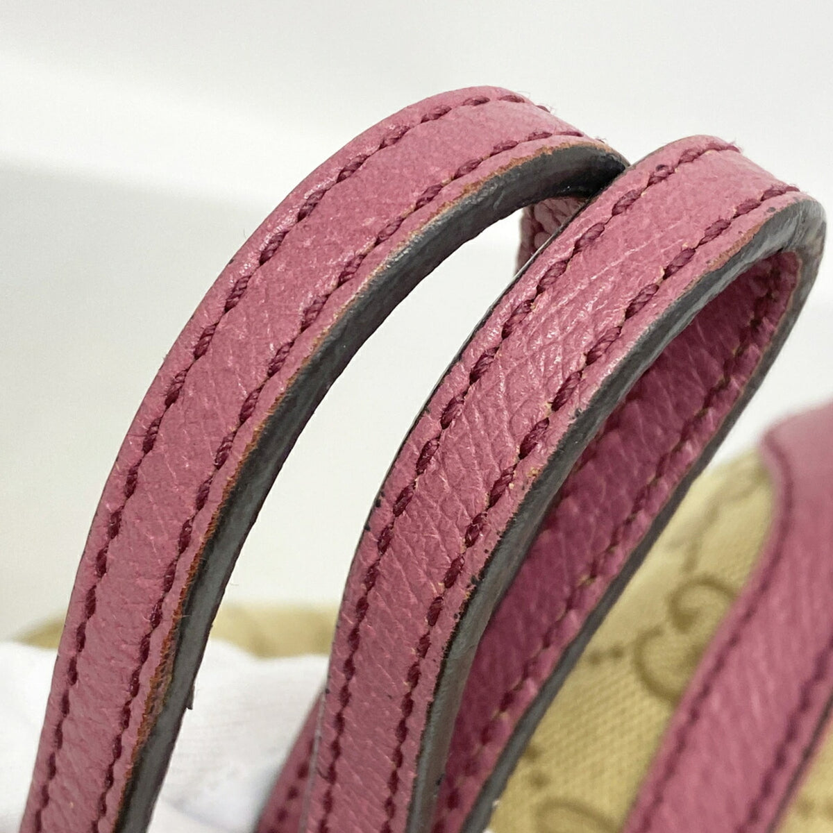 Gucci Brown Purple Canvas Handbag (Pre-Owned)