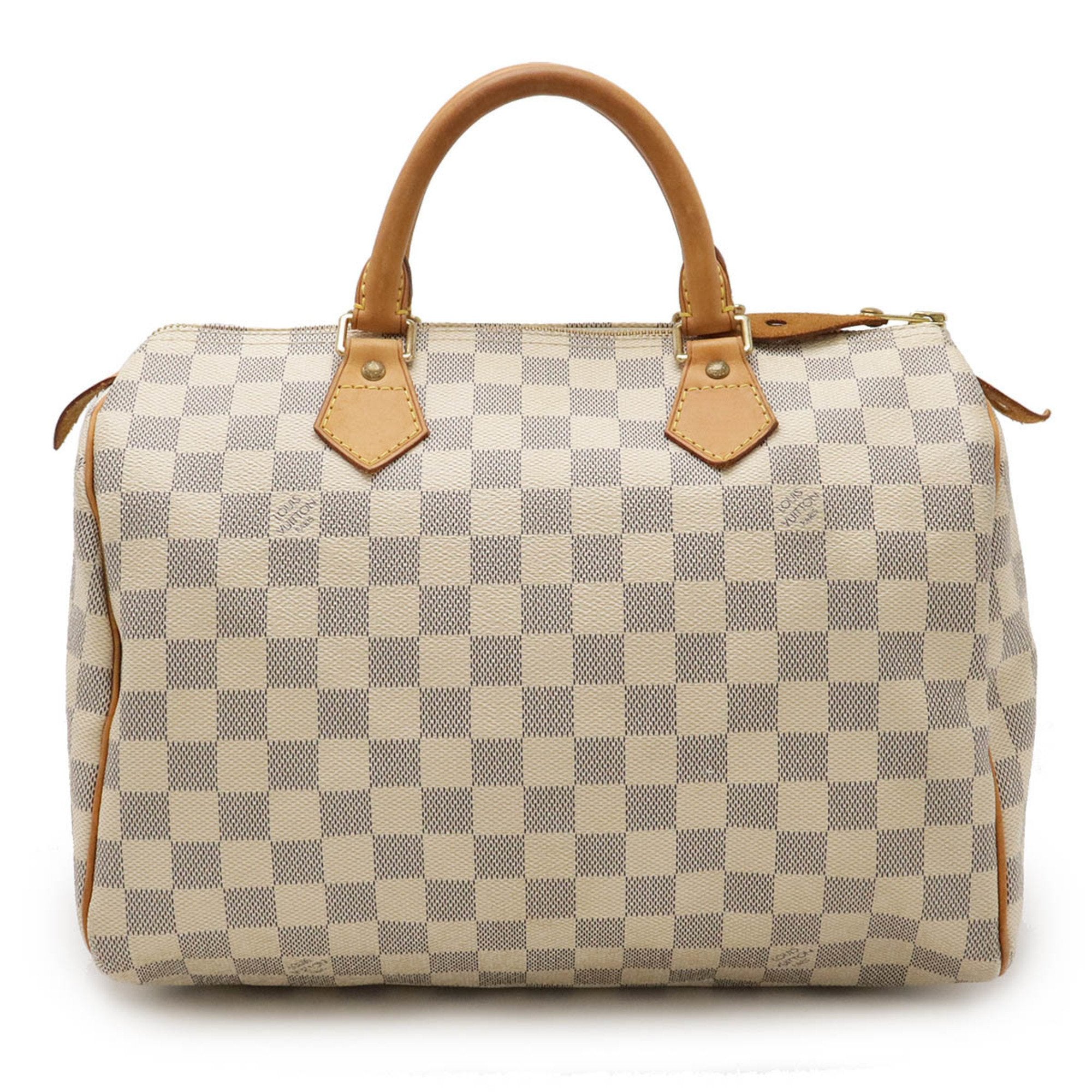 Louis Vuitton Ivory Damier Azur Boston Bag Handbag (Pre-Owned)