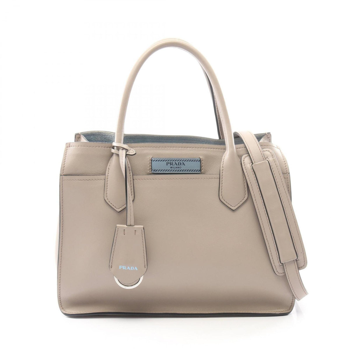 Prada Beige Leather Handbag (Pre-Owned)