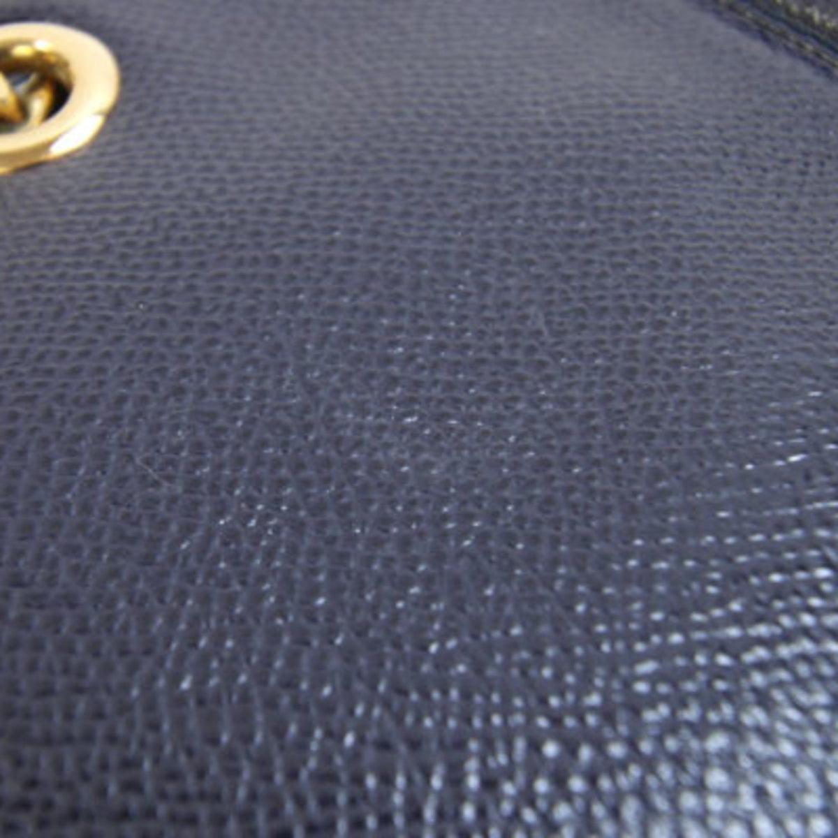 Salvatore Ferragamo Vara Navy Leather Tote Bag (Pre-Owned)