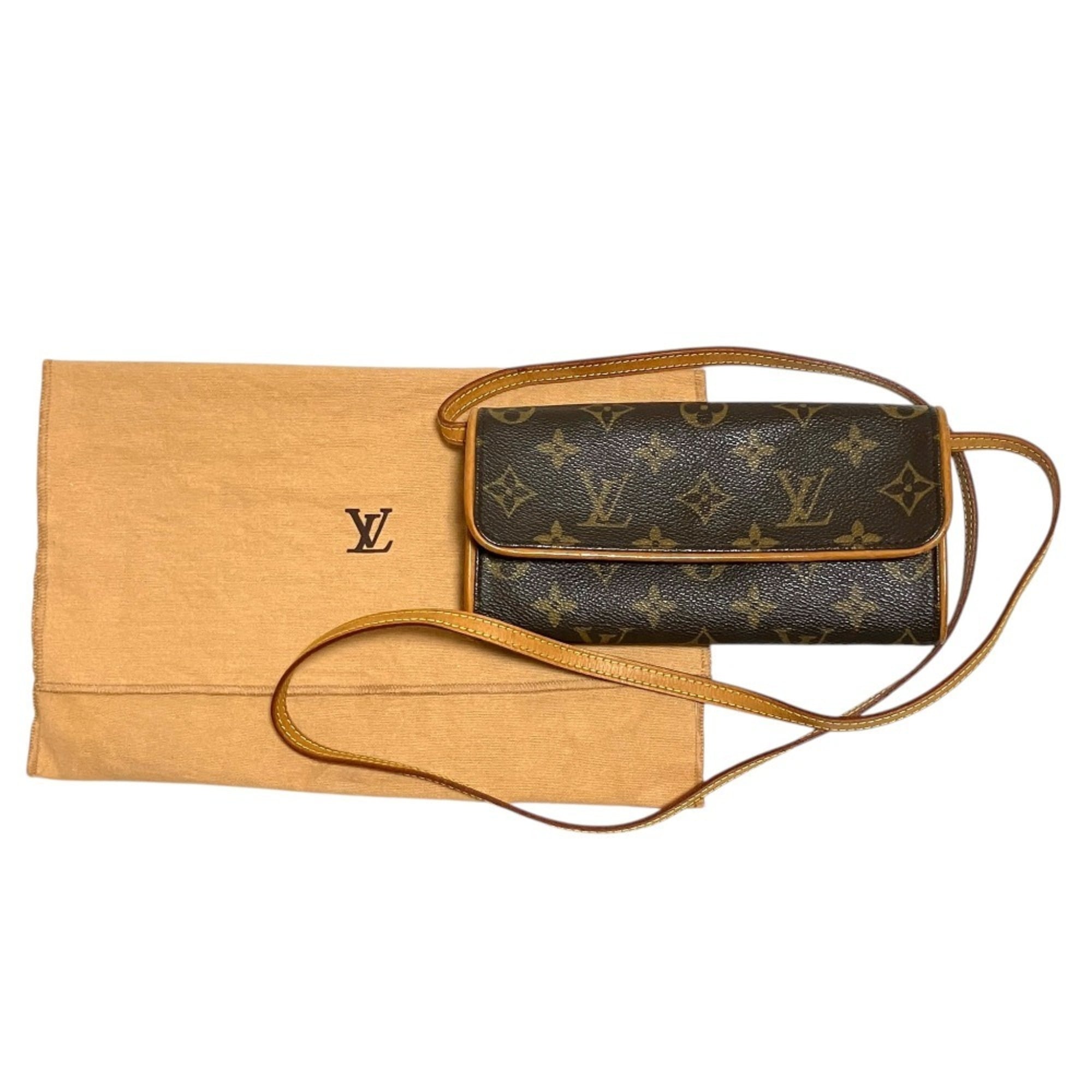 Louis Vuitton Monogram Brown Monogram Pochette Shoulder Bag (Pre-Owned)