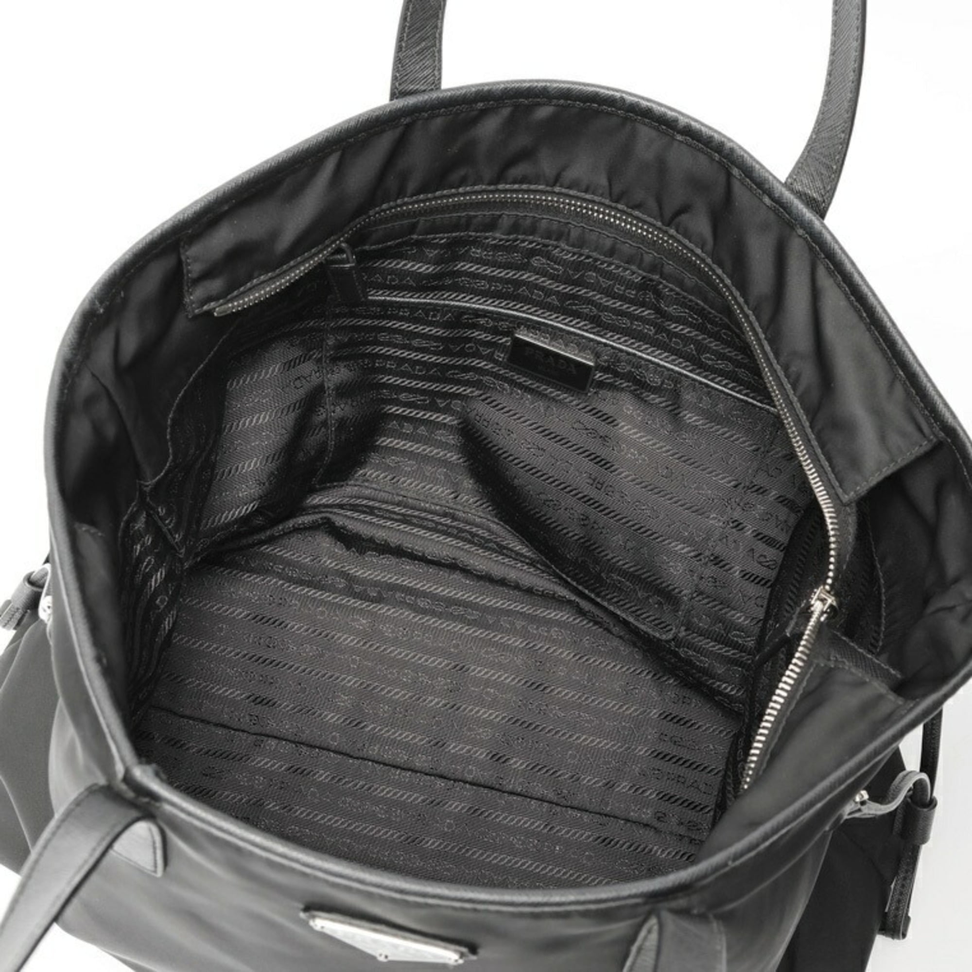 Prada Black Nylon Tote Bag (Pre-Owned)