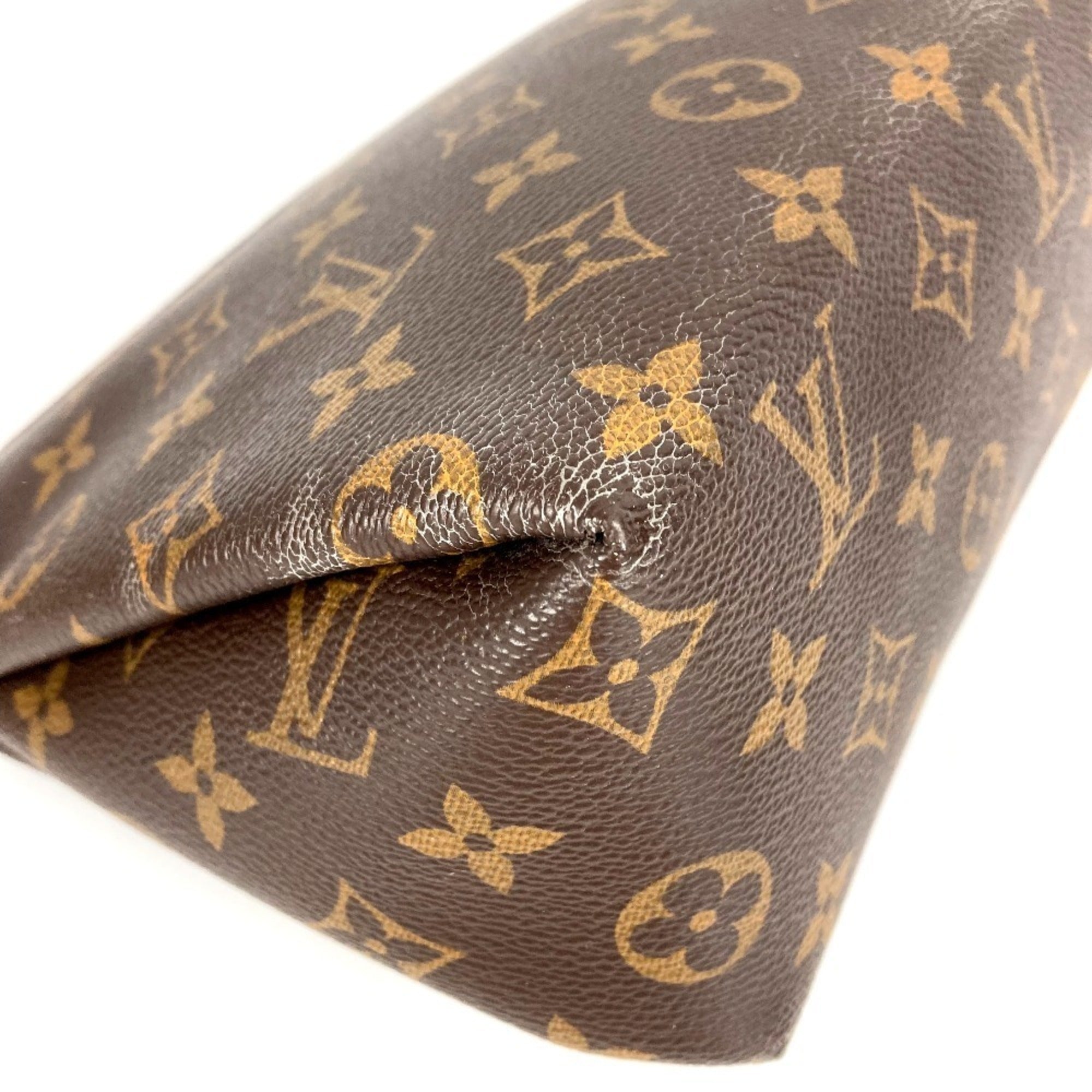 Louis Vuitton Black Brown Monogram Clutch Bag Pouch (Pre-Owned)
