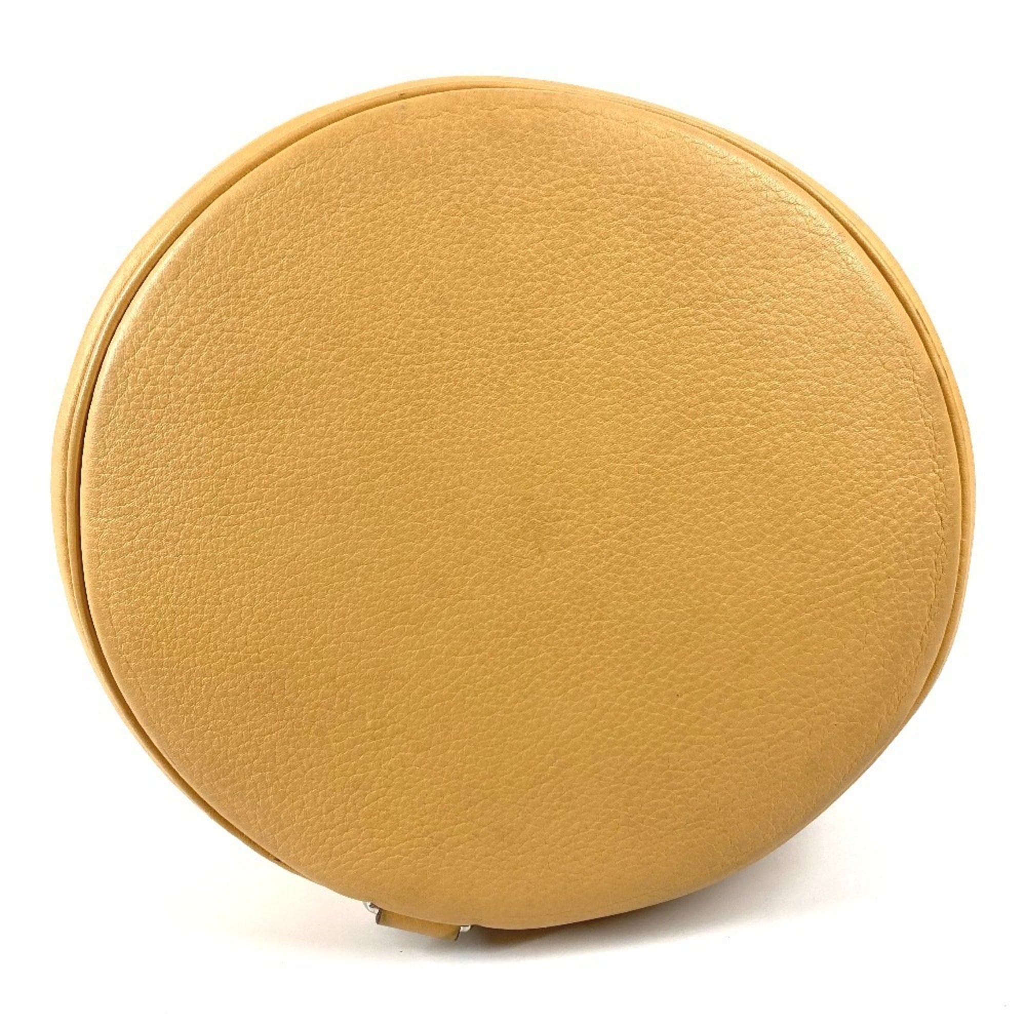 Hermes Beige Yellow Taurillon Clemence Leather Shoulder Bag (Pre-Owned)