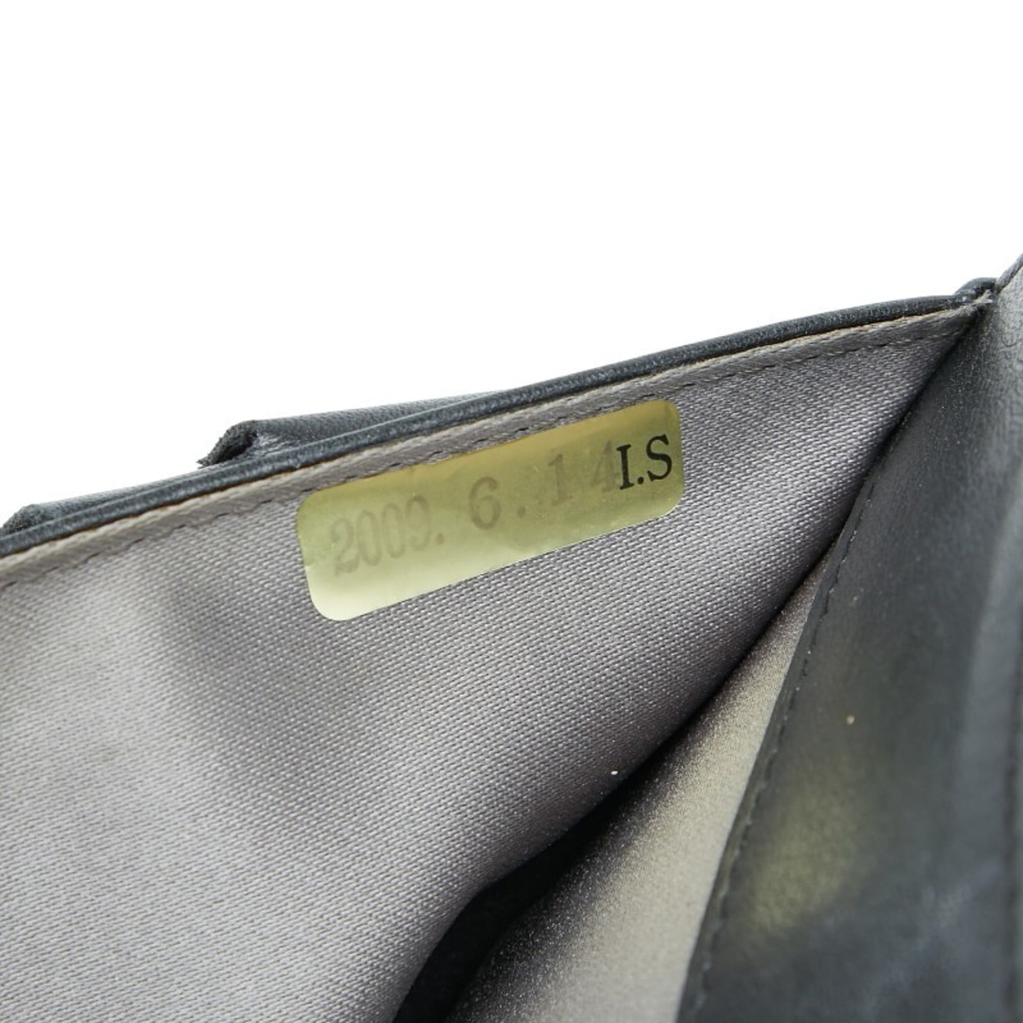 Chanel Black Multi-Color Patent Leather Wallet (Bi-Fold) (Pre-Owned)