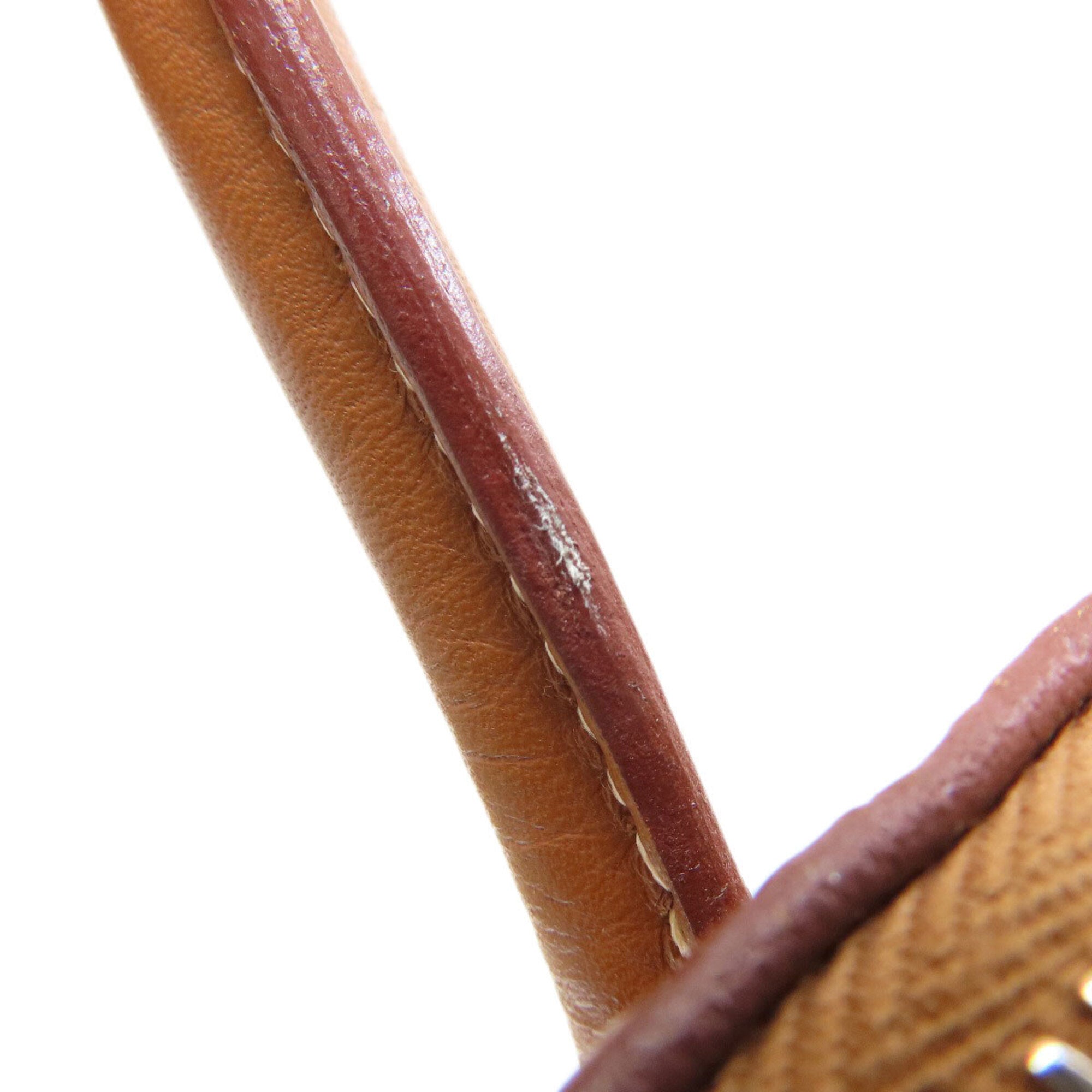 Hermes Gold Leather Handbag (Pre-Owned)