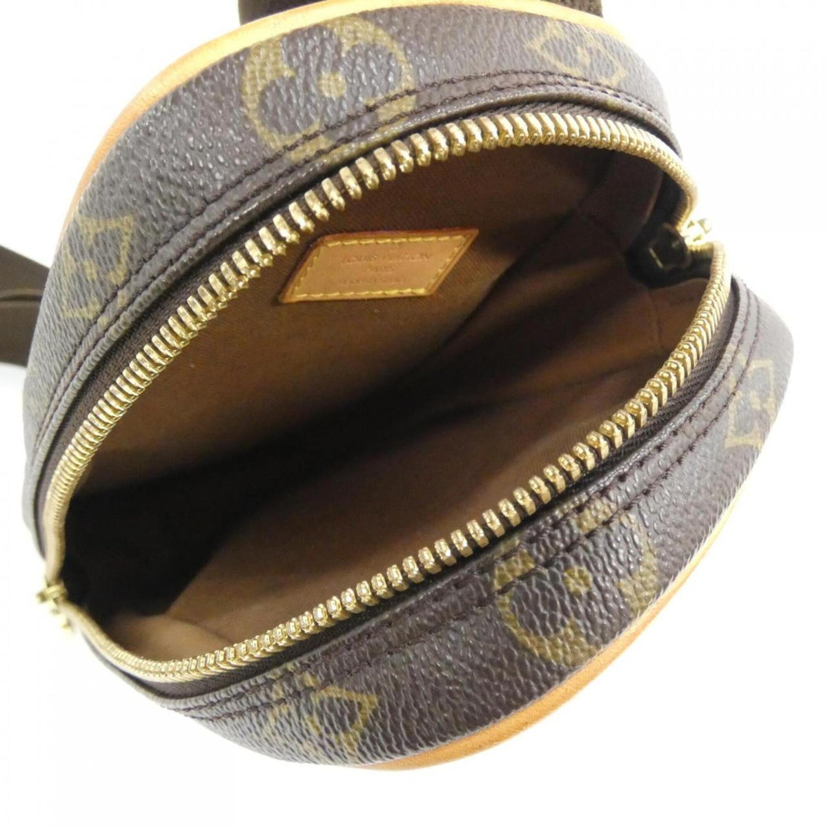 Louis Vuitton Marron Coated Canvas Shoulder Bag Sling Bag (Pre-Owned)