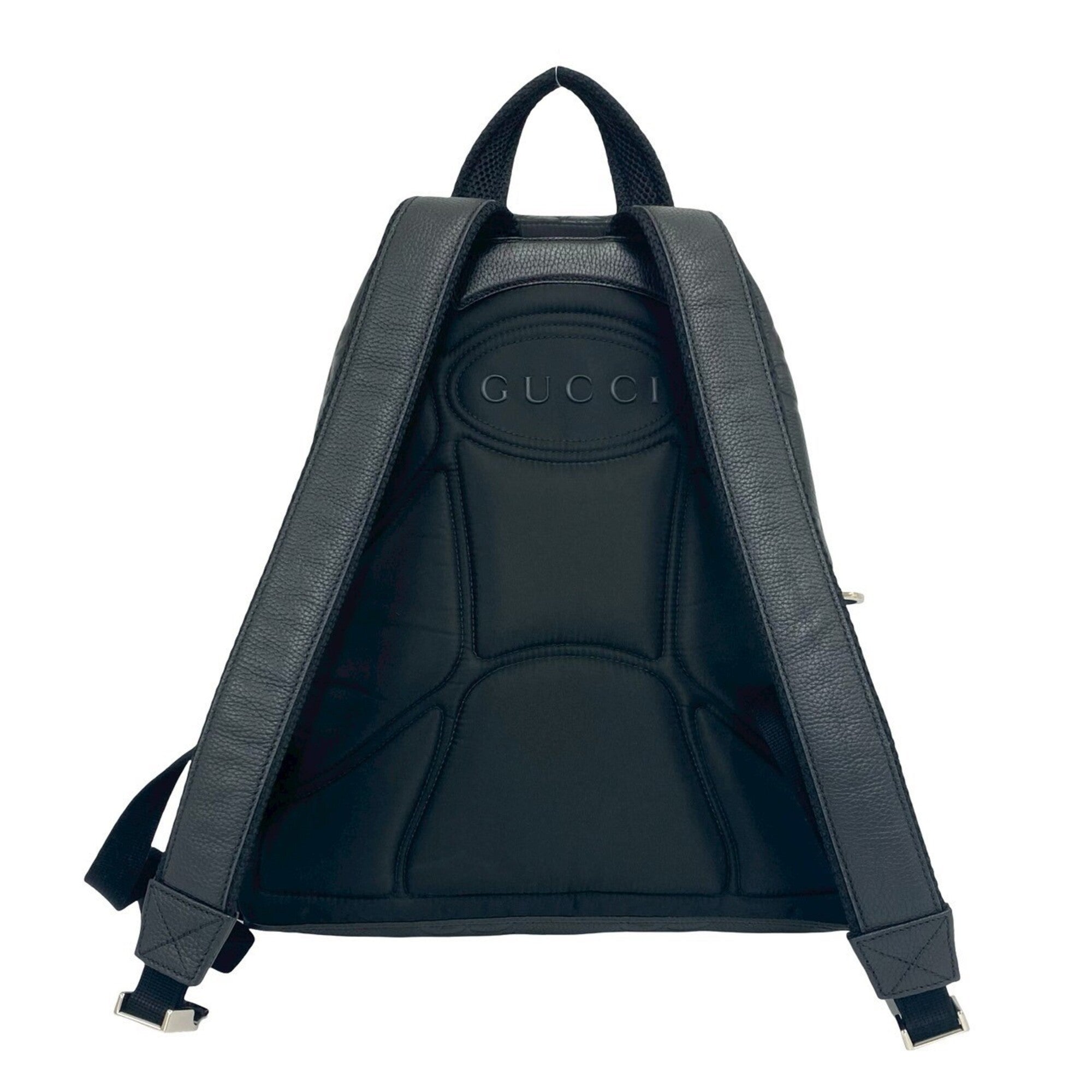 Gucci Black Leather Backpack (Pre-Owned)
