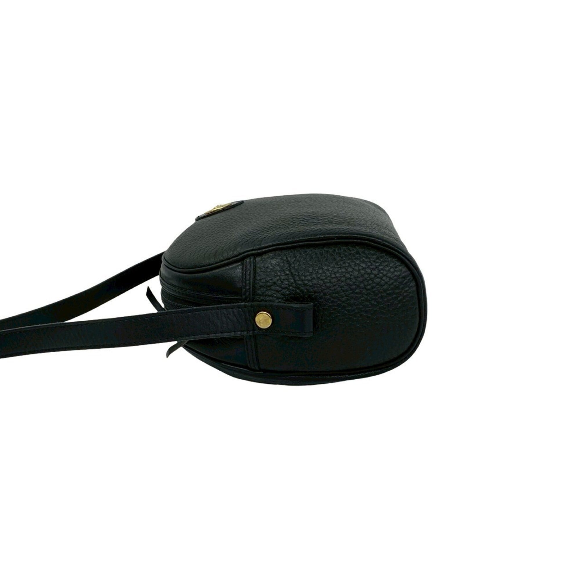 Christian Dior Black Leather Pochette Shoulder Bag (Pre-Owned)