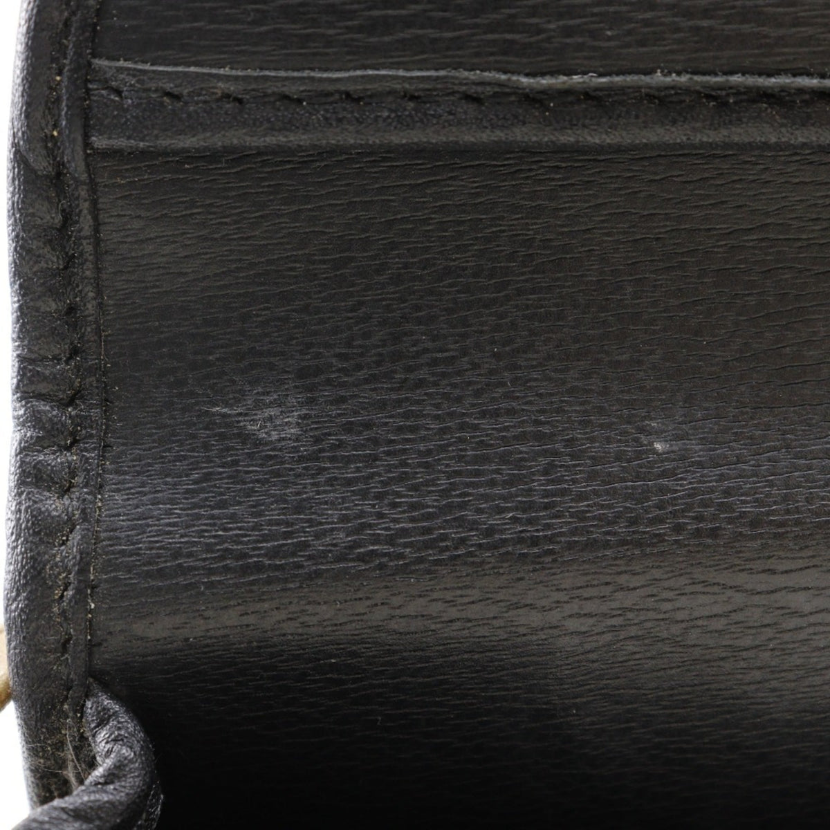 Christian Dior Black Leather Pochette Shoulder Bag (Pre-Owned)
