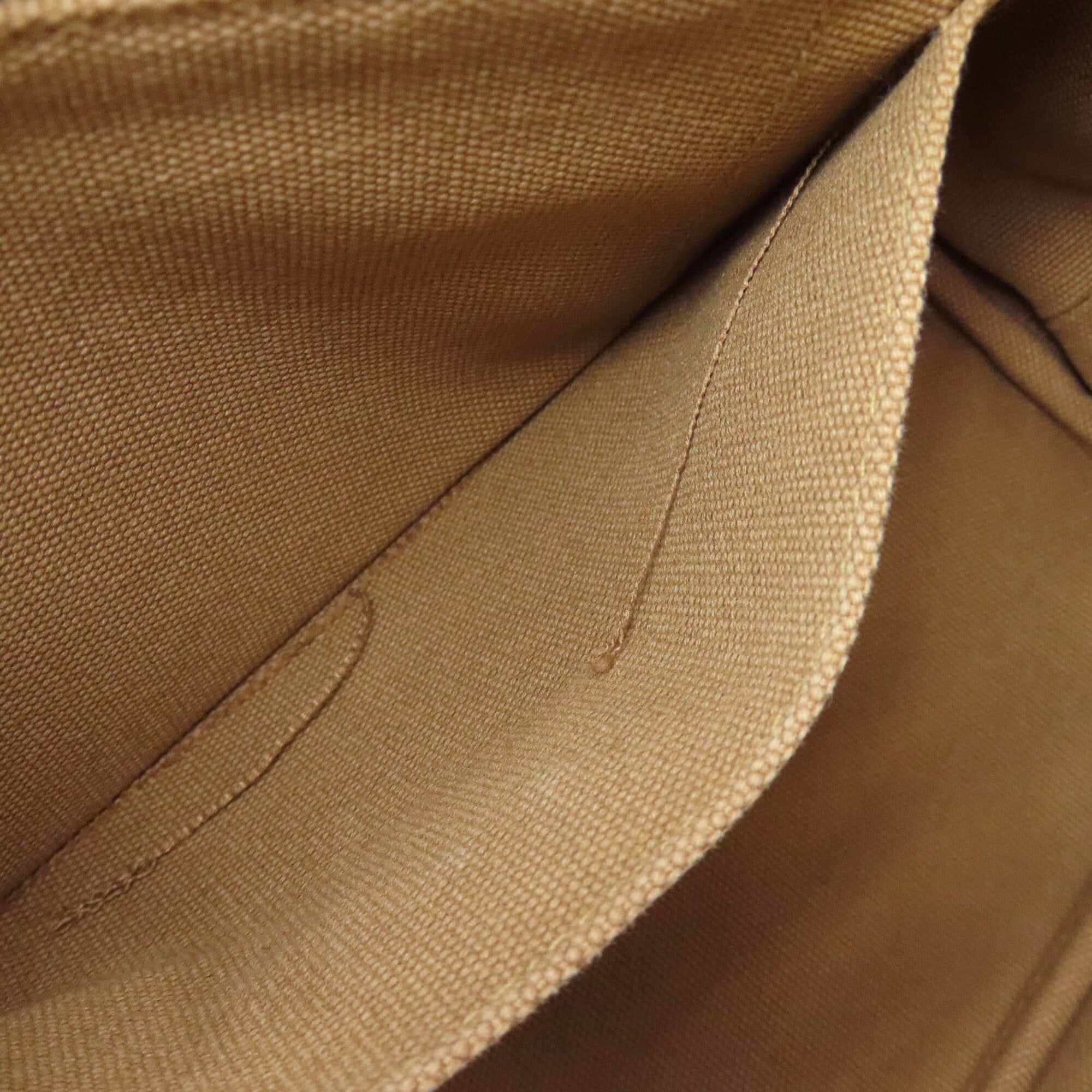 Prada Brown Canvas Handbag (Pre-Owned)