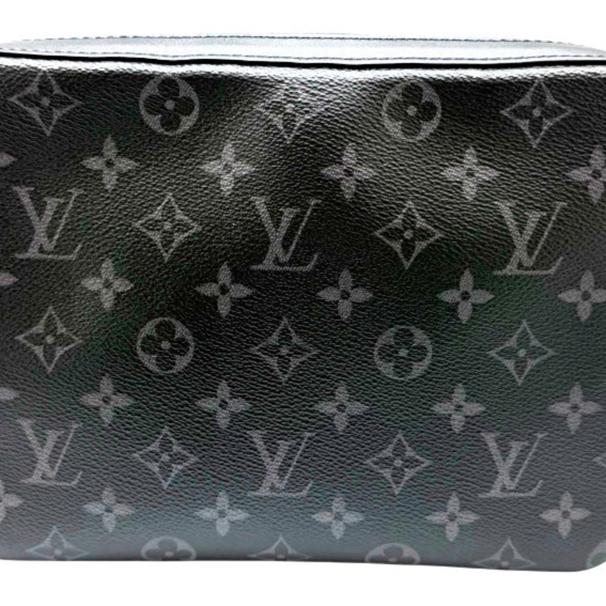 Louis Vuitton Monogram Eclipse Black Gray Monogram Eclipse Monogram Eclipse Pouch Shoulder Bag (Pre-Owned)