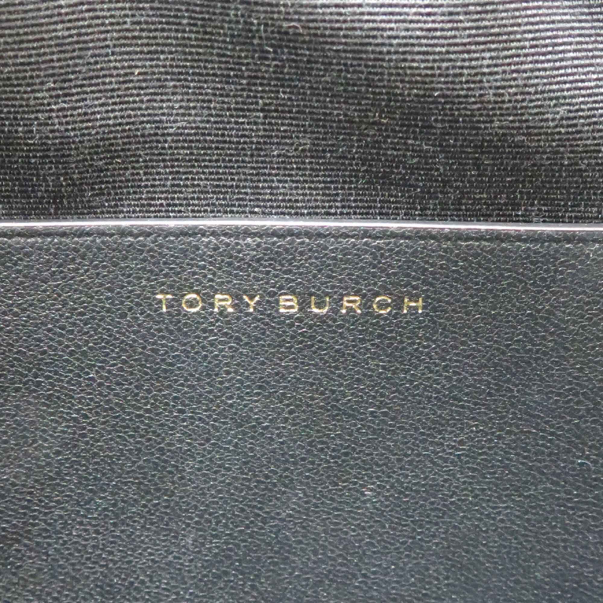 Tory Burch Black Leather Crossbody Bag Shoulder Bag (Pre-Owned)