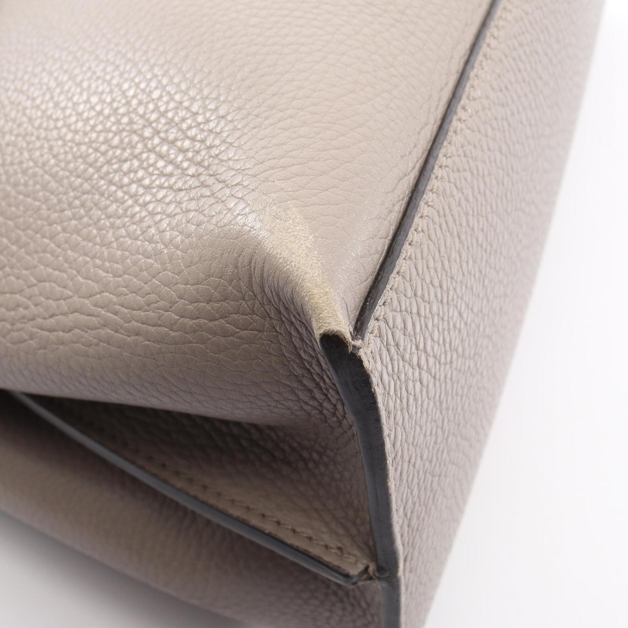 Gucci Gray Leather Handbag (Pre-Owned)