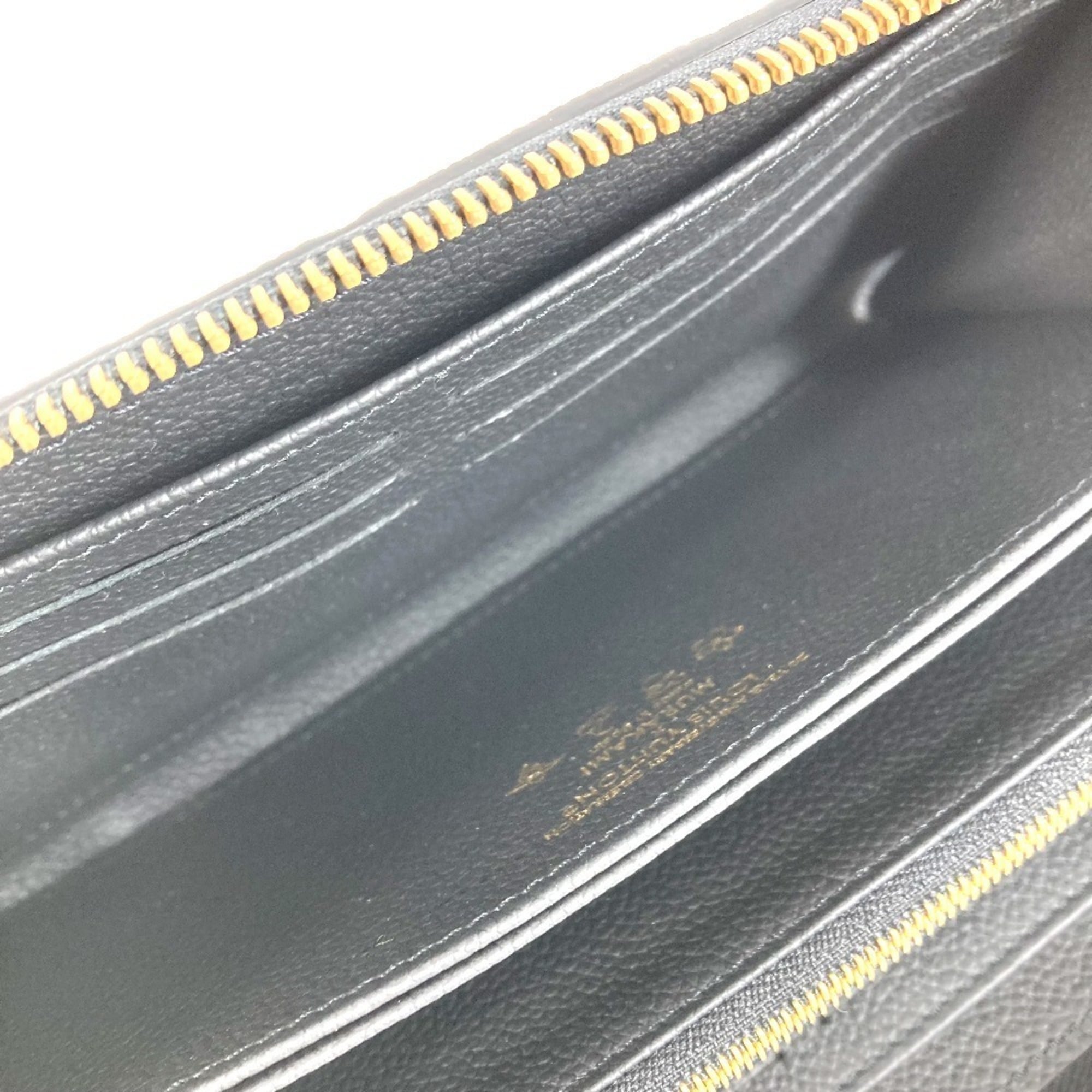 Louis Vuitton Black Noir Monogram Empreinte Long Wallet (Bi-Fold) (Pre-Owned)