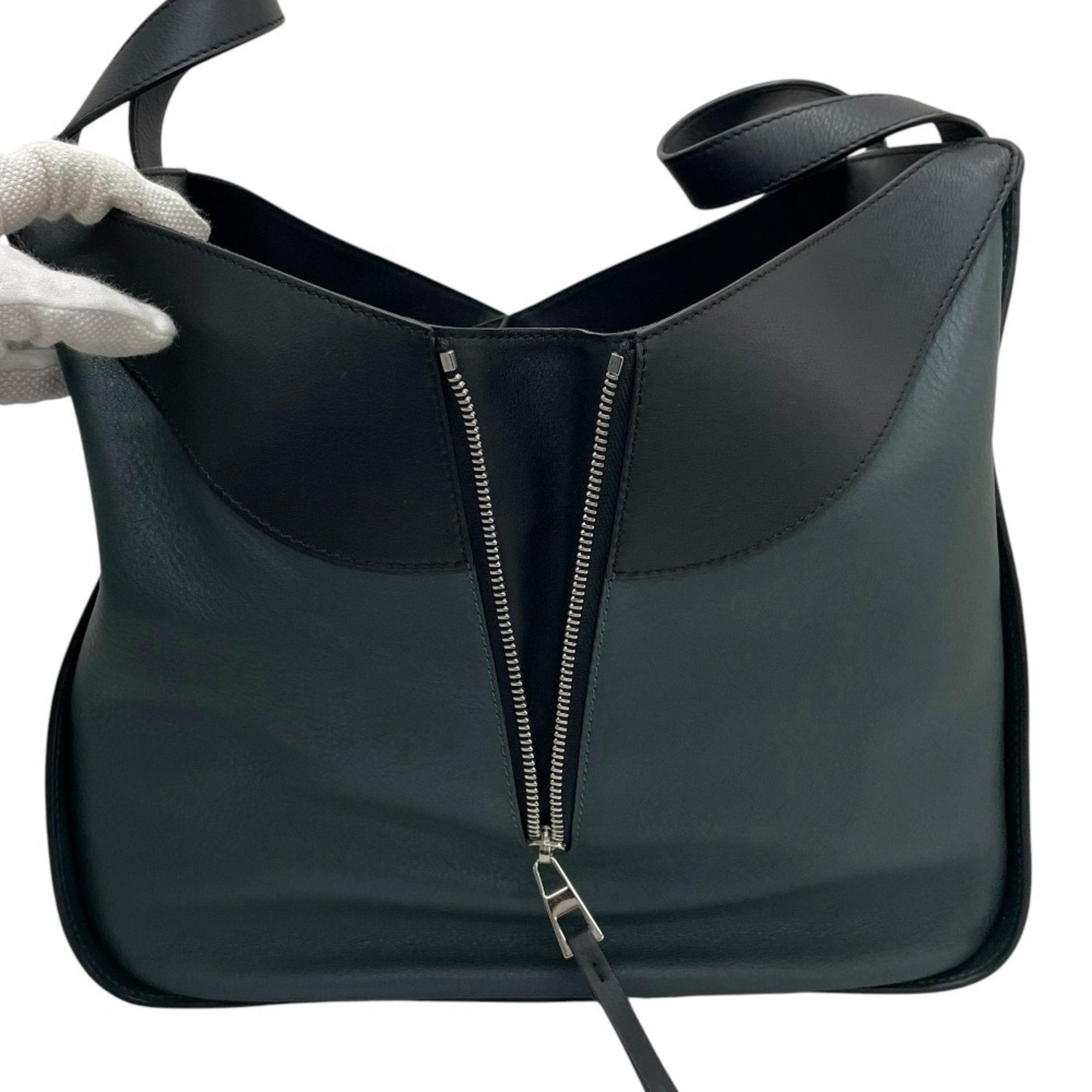 Loewe Black Blue Green Handbag Shoulder Bag (Pre-Owned)